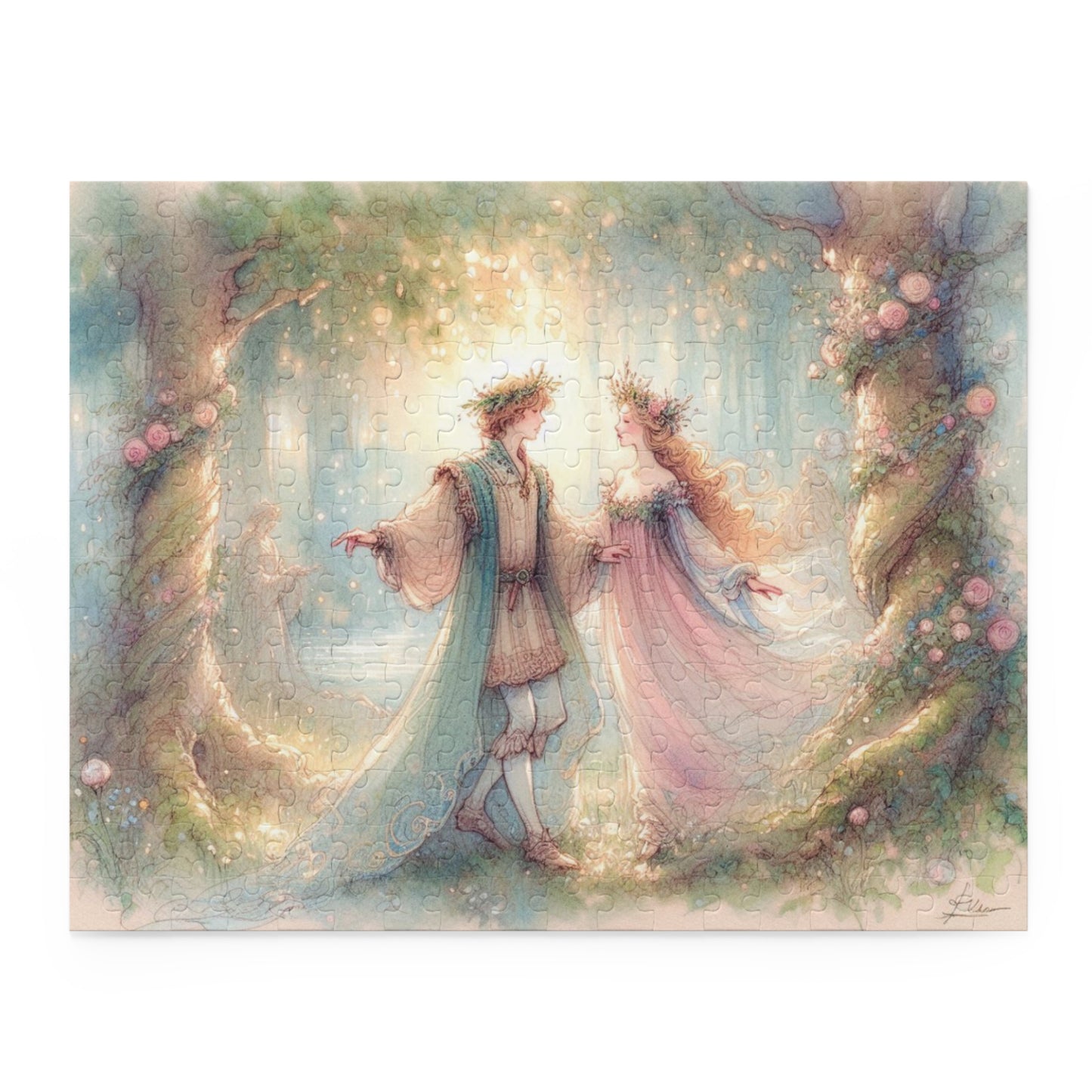 Fairy Tale Puzzle | Enchanting Jigsaw for Couples & Families | Shakespeare Theme, 120, 252, 500 Pieces