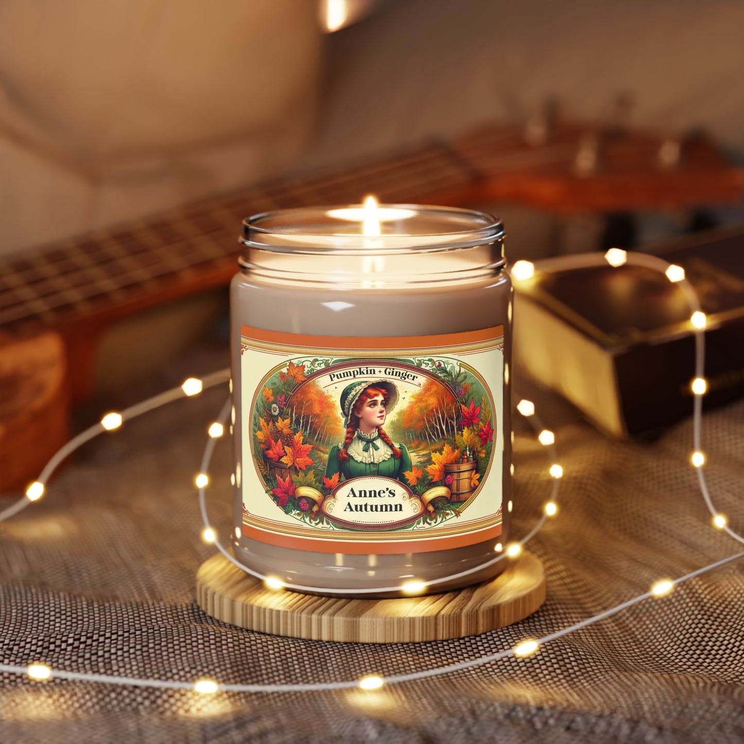 Anne of Green Gables Candle, Cozy Autumn Scented Candle, Pumpkin Ginger Aroma, Fall Harvest Decor, Literary Gift for Book Lovers