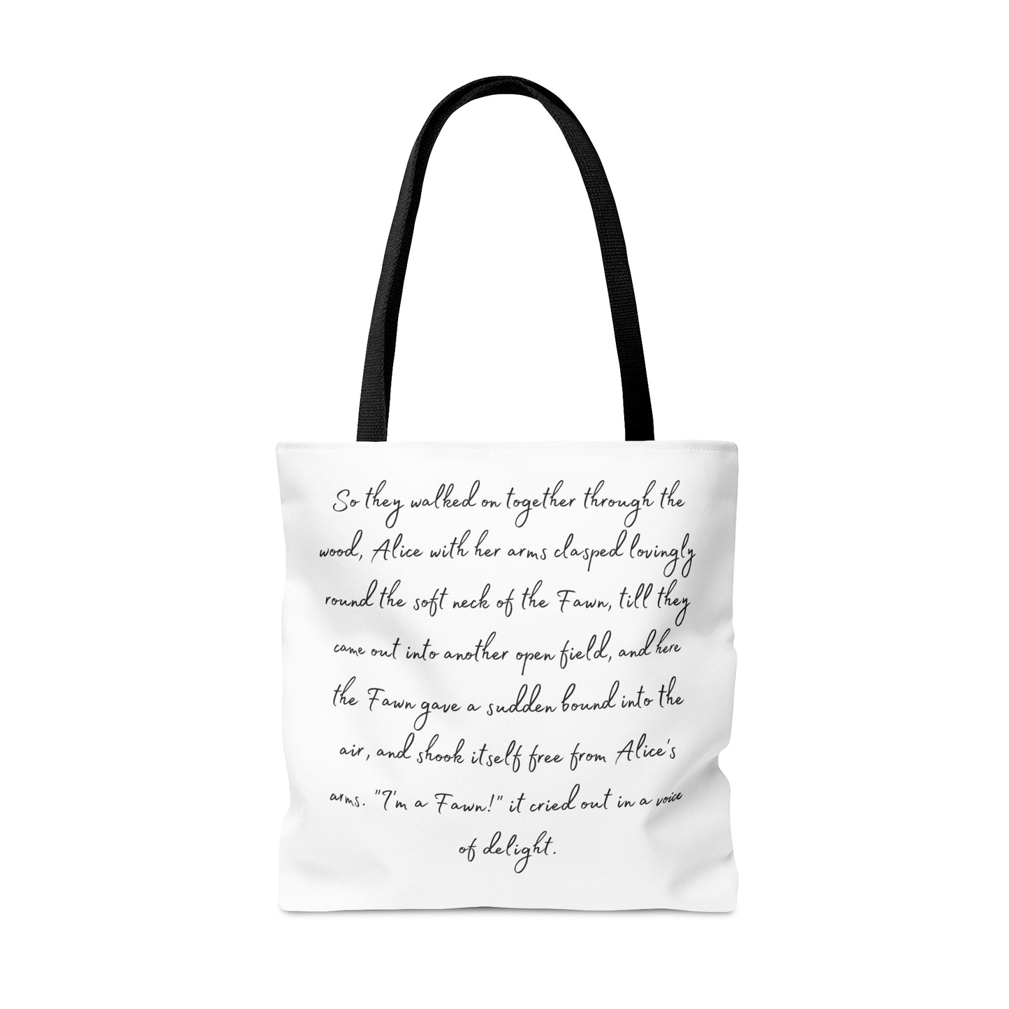 Alice in Wonderland, Lewis Carroll, Fawn Tote Bag