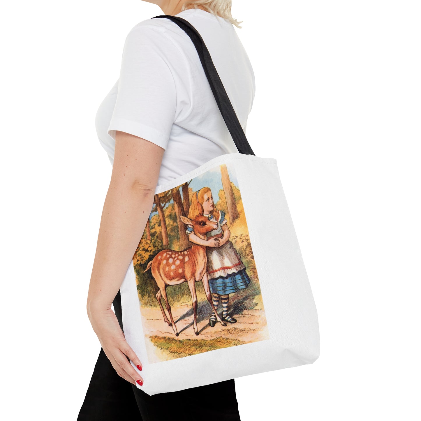 Alice in Wonderland, Lewis Carroll, Fawn Tote Bag