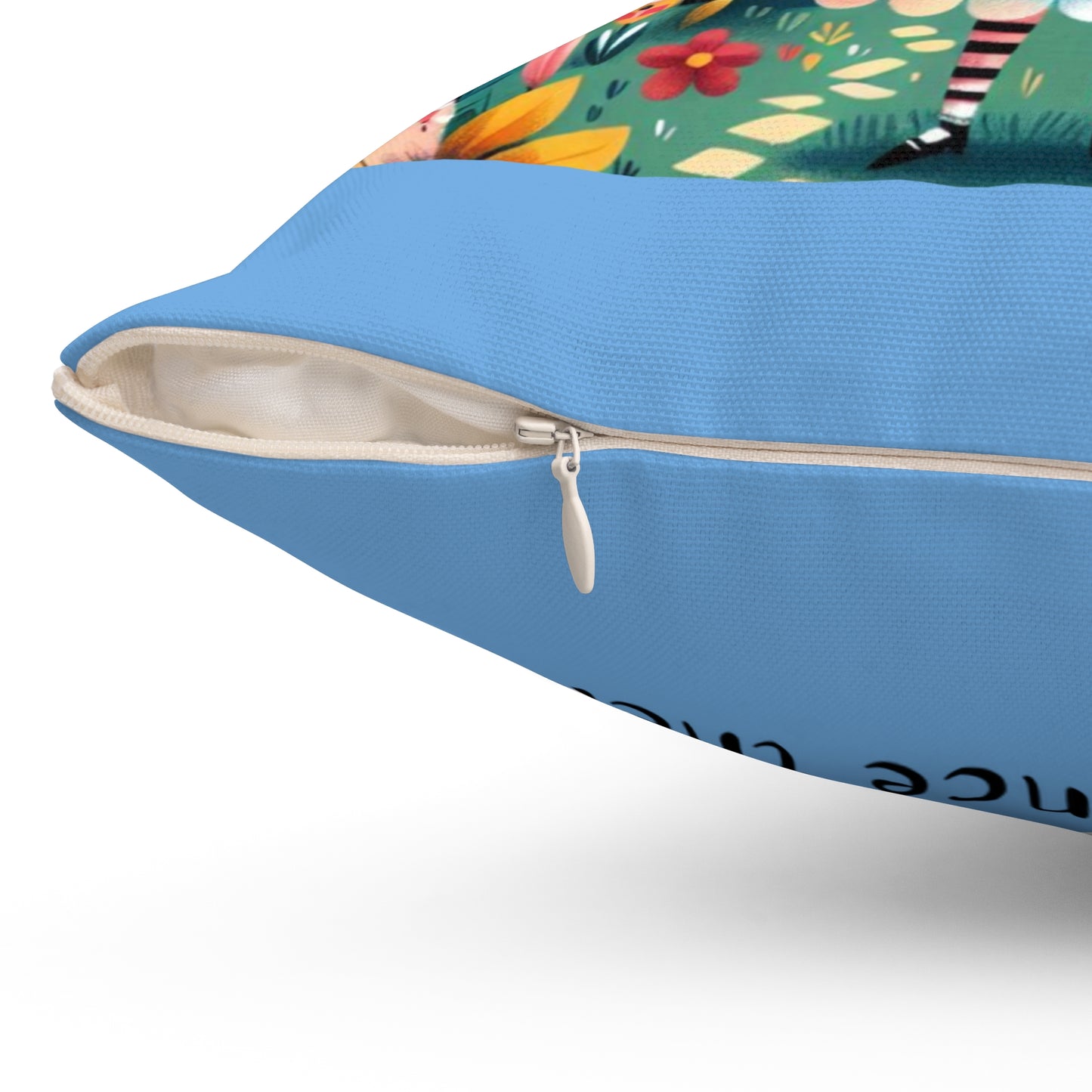 Alice in Wonderland, Fairytale, Lewis Carroll, Square Pillow, Bedding, Decor, Library, Book Nook, Reading Corner