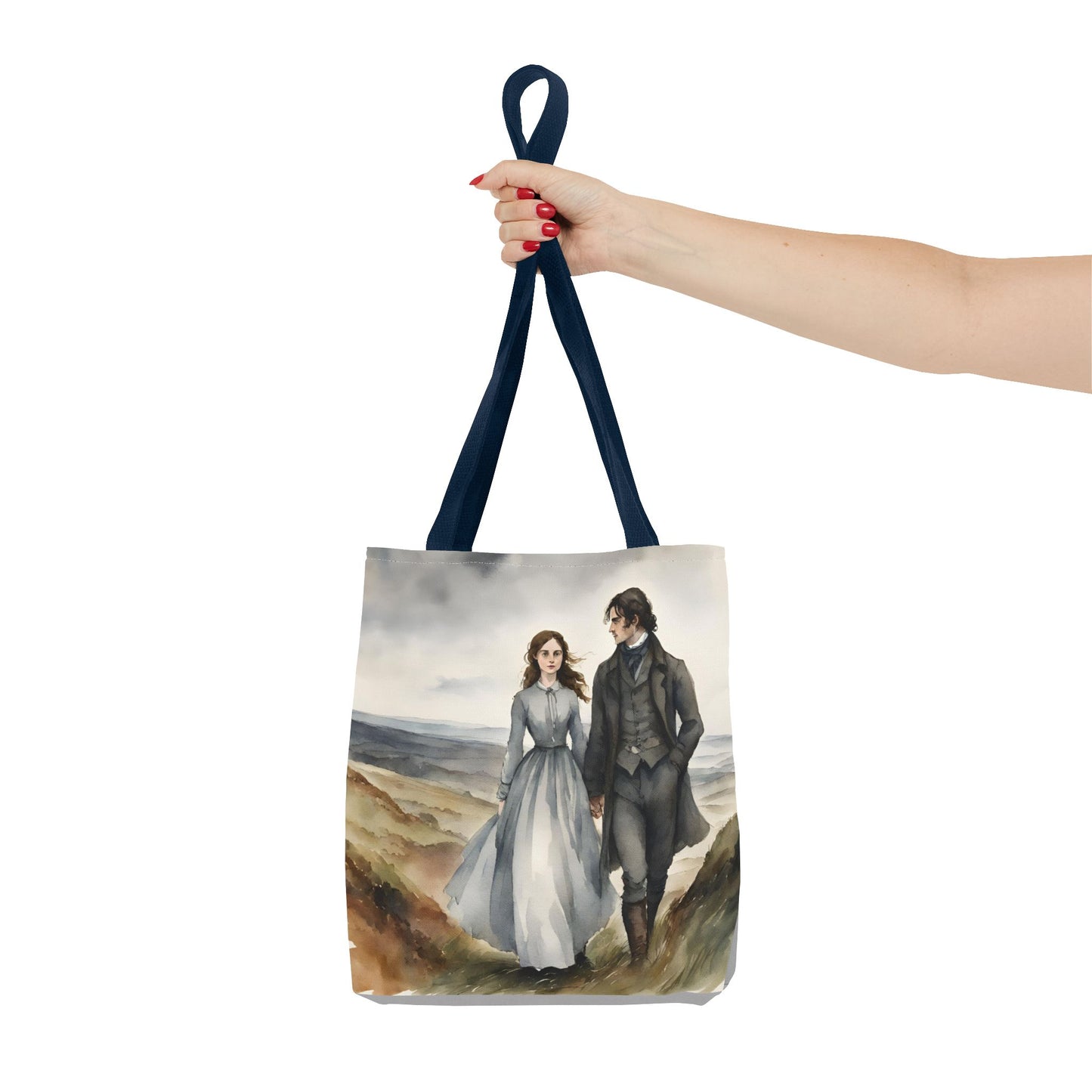 Wuthering Heights, Emily Bronte, Tote Bag, School Bag, Book Bag, Library Bag