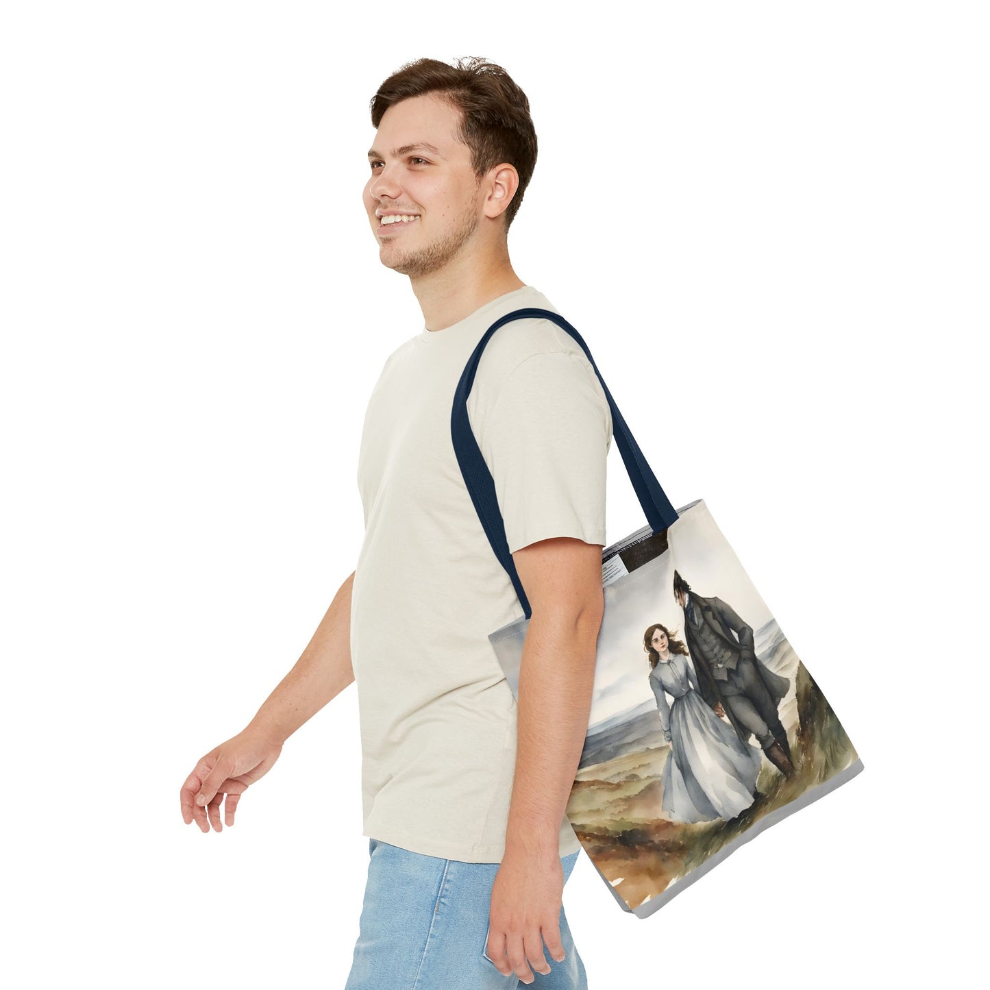 Wuthering Heights, Emily Bronte, Tote Bag, School Bag, Book Bag, Library Bag