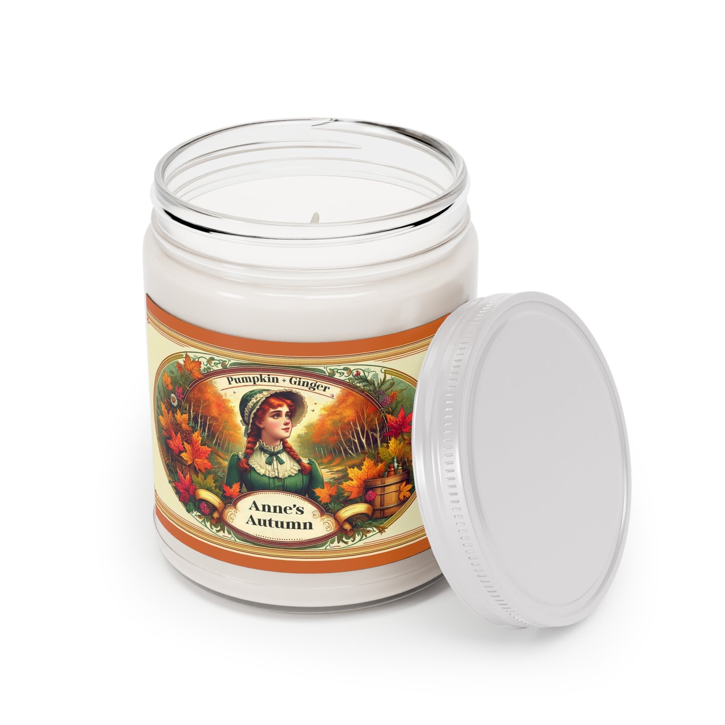 Anne of Green Gables Candle, Cozy Autumn Scented Candle, Pumpkin Ginger Aroma, Fall Harvest Decor, Literary Gift for Book Lovers