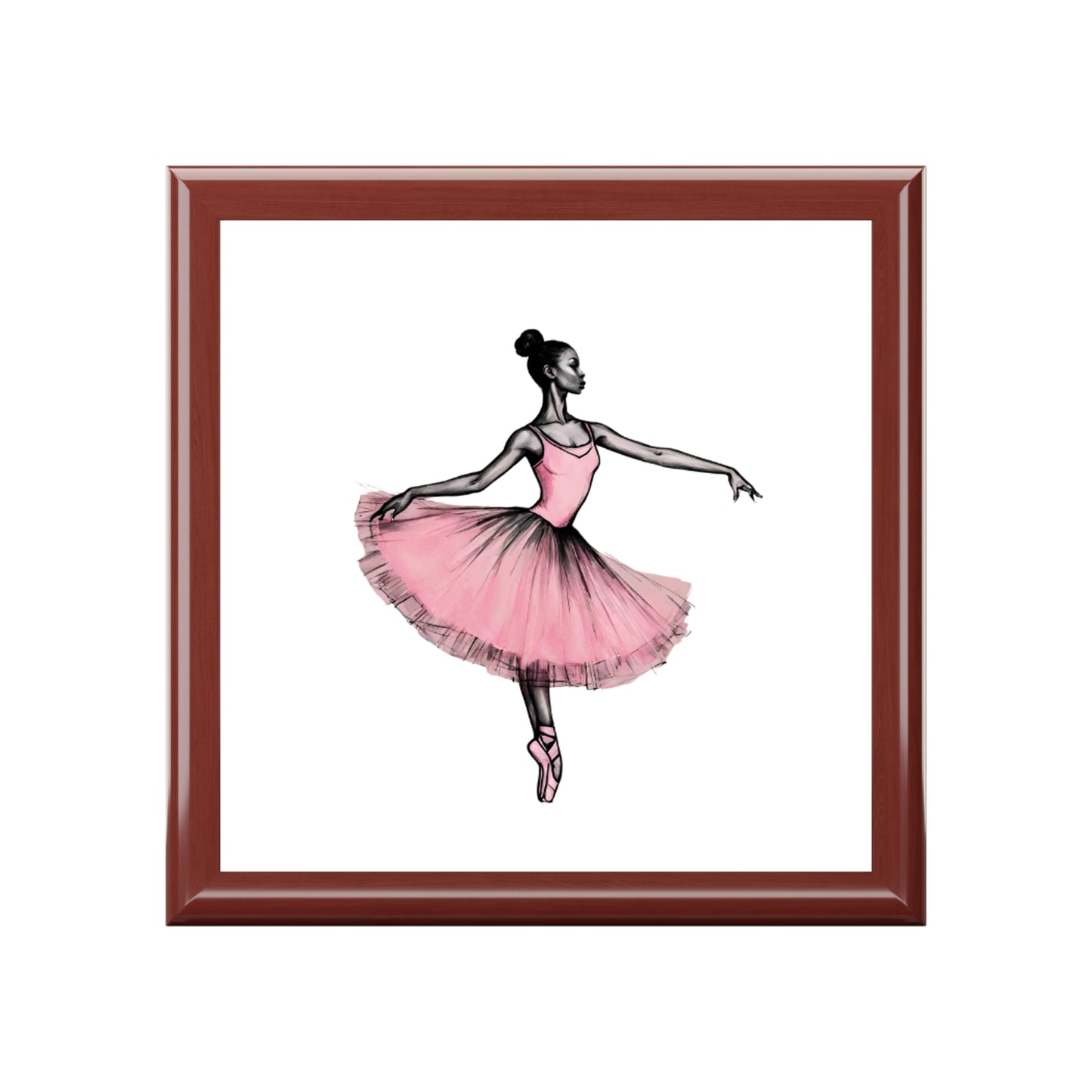 Black, African, Ballet, Dancer, Gift, Jewelry Box