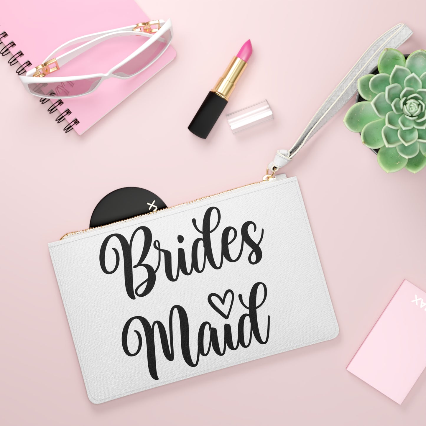 Brides Maid, Bride, Bridal Party, Wedding, Cosmetic Pouch, Shower, Bachelorette, Gift, Clutch Bag, Gift, Favor