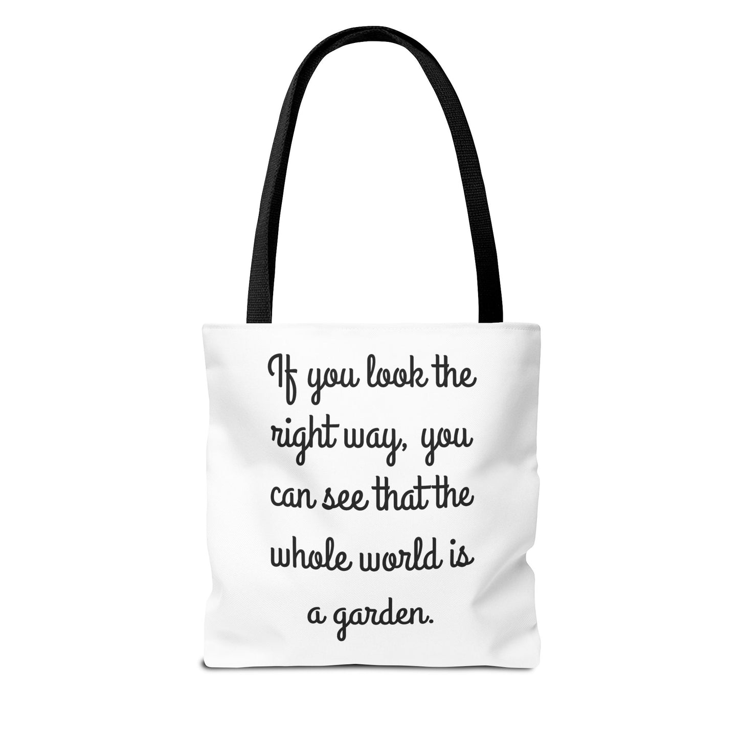 The Secret Garden Tote Bag - Inspirational Quote Bag for Garden Lovers, Eco-Friendly Shoulder Bag, Stylish Shopper, Gift for Her, Floral