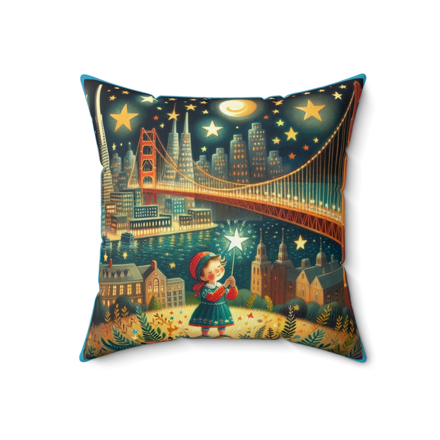 Spun Polyester Square Pillow
