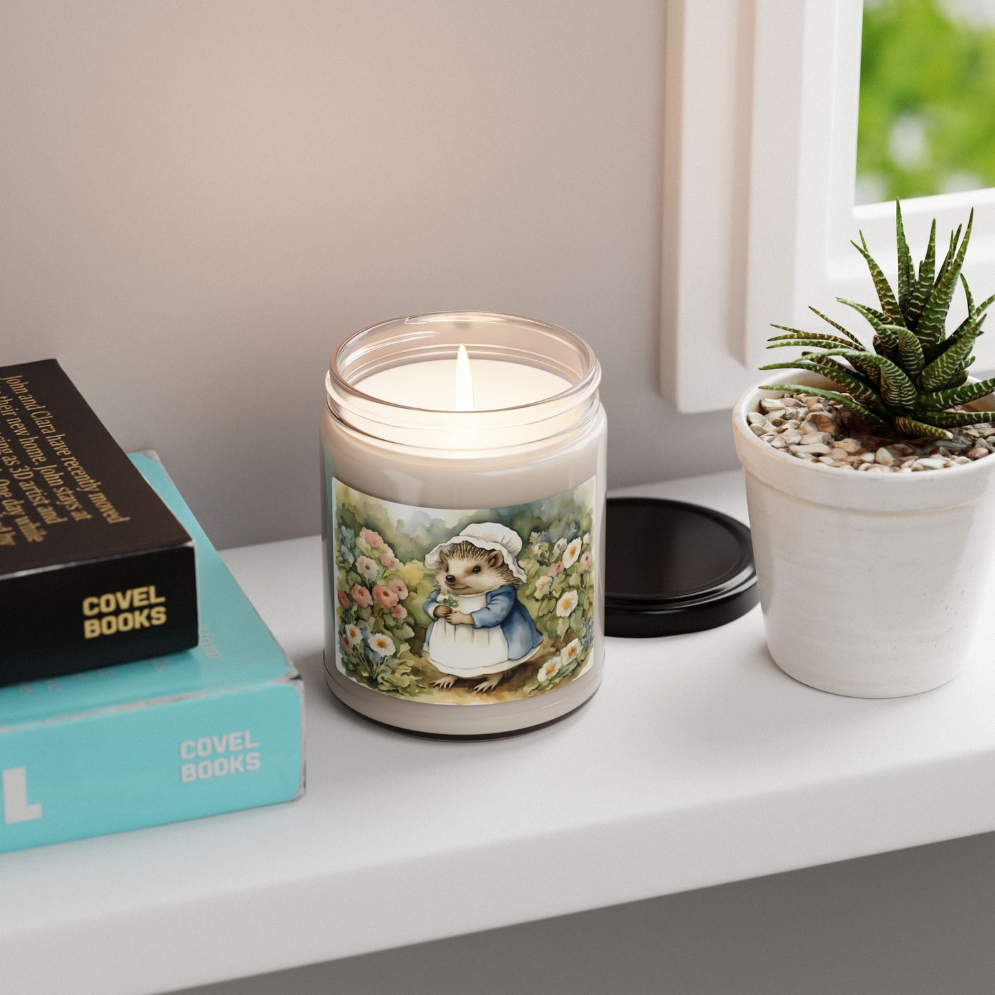Beatrix Potter, Hedgehog, Mrs Tiggy Winkle, Scented Soy Candle, 9oz, Easter, Baby Shower, Children, Spring, Gift