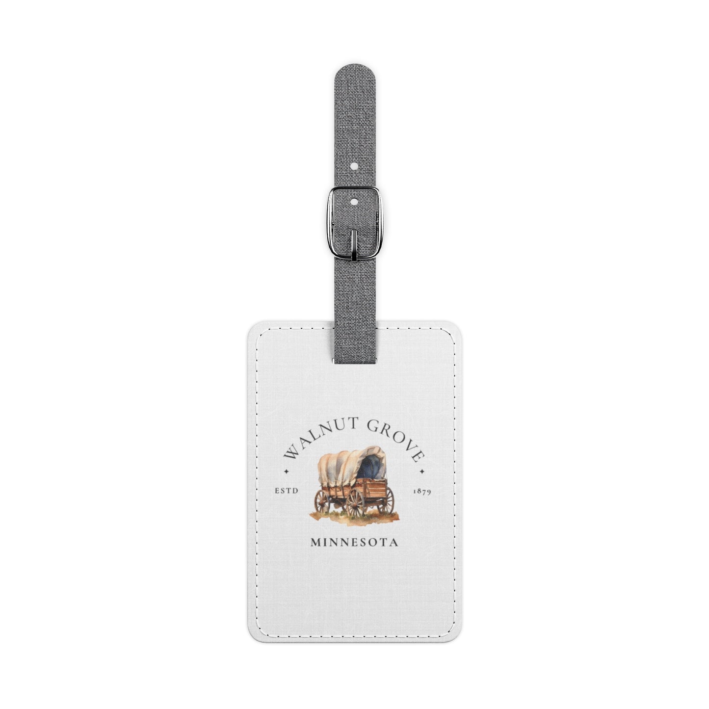 Rectangle Luggage Tag, Walnut Grove Design, Laura Ingalls Wilder Theme, Prairie Life, Personalized Bag Tag, Gift for Adventurers, Travel