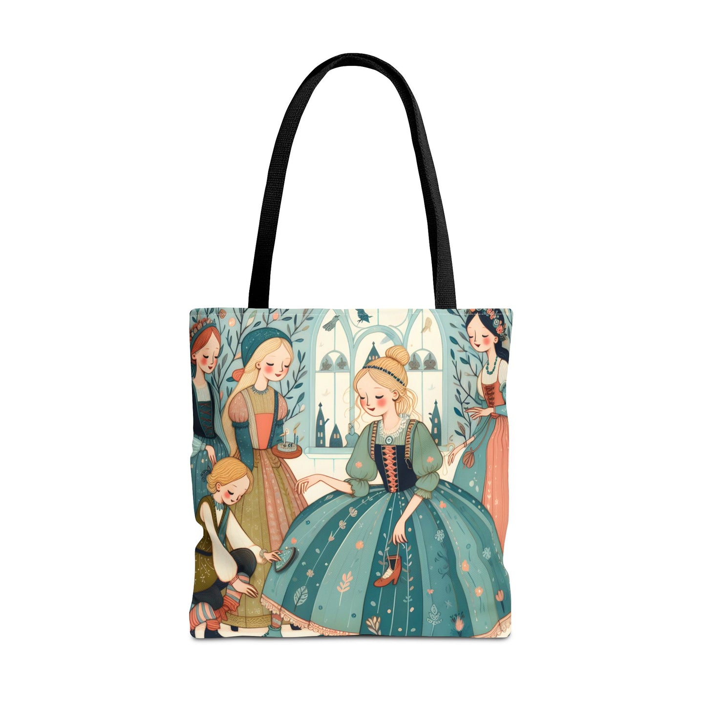 Cinderella, Fairy Tale, Tote Bag, Book Bag, Library Bag, Gift