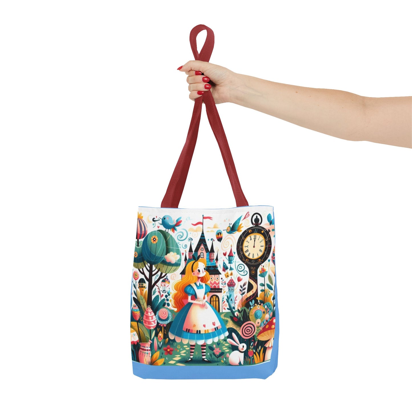 Alice in Wonderland, Fairytale, Lewis Carroll, Tote Bag, Book Bag, School, Library, Book Club