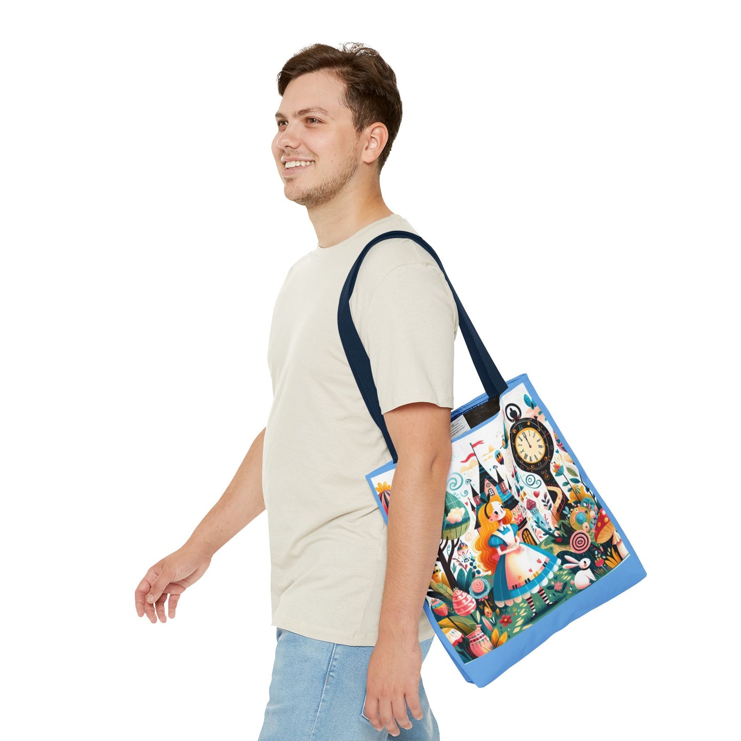Alice in Wonderland, Fairytale, Lewis Carroll, Tote Bag, Book Bag, School, Library, Book Club