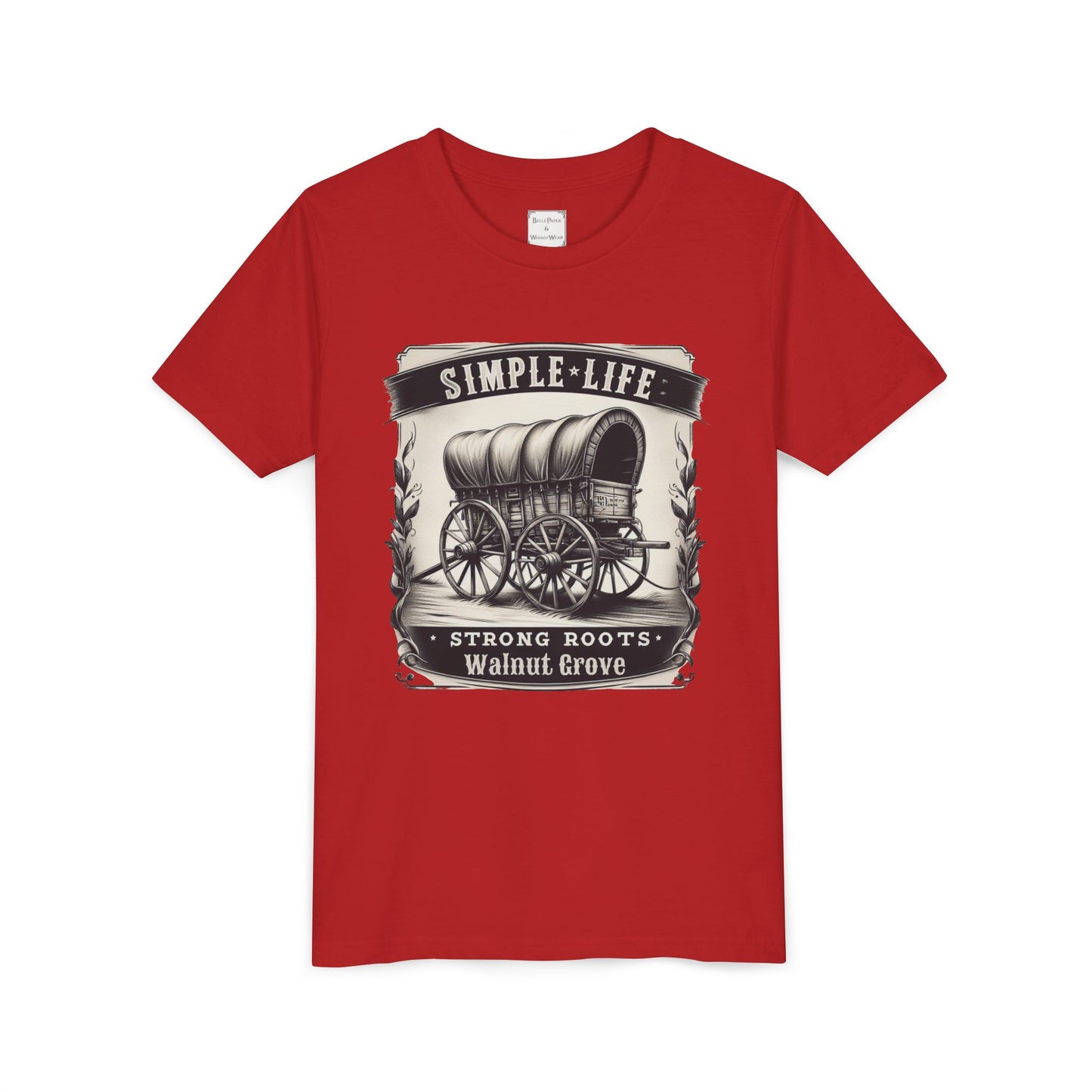 Walnut Grove Youth Tee, Laura Ingalls Wilder Simple Life Design, Vintage Style Shirt, Kids Graphic Tee, Farmhouse Kids Apparel, Adventure
