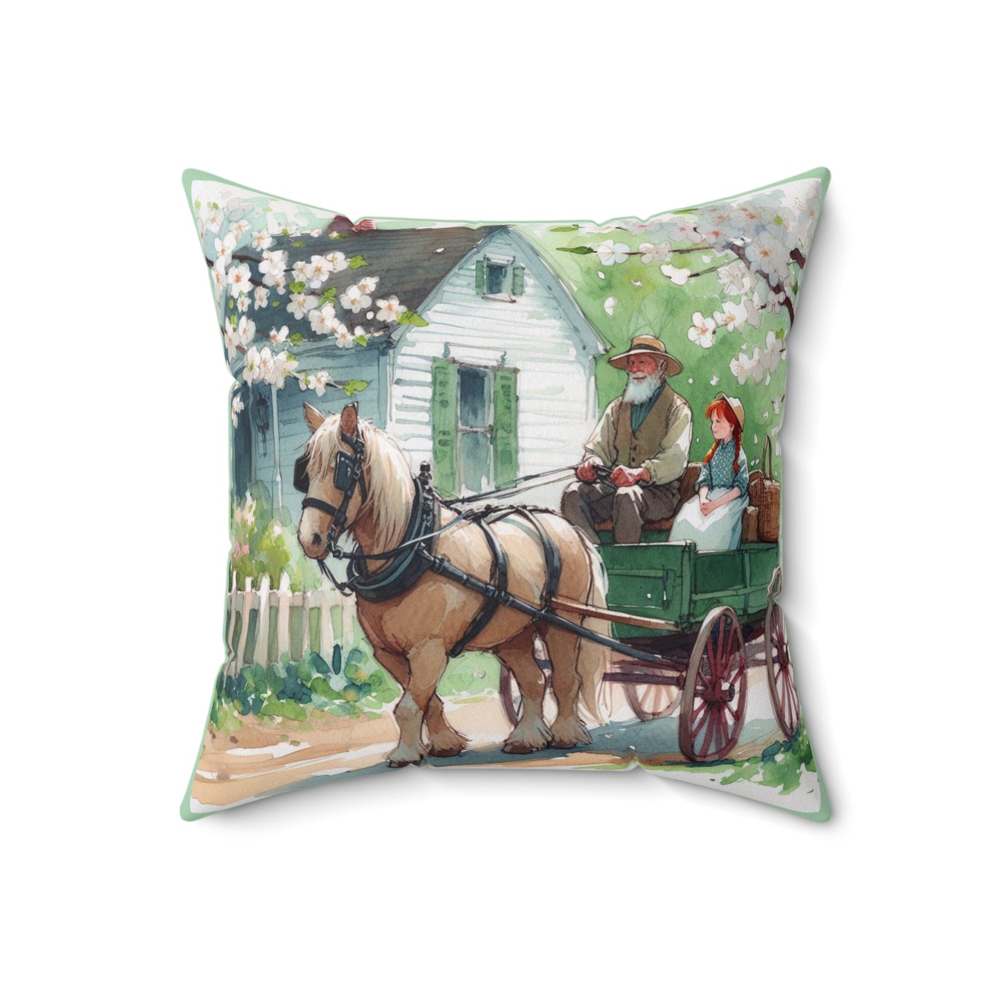 Anne of Green Gables, Lucy Maud Montgomery, Matthew Cuthbert, Literary Pillow, Cushion, Home Decor