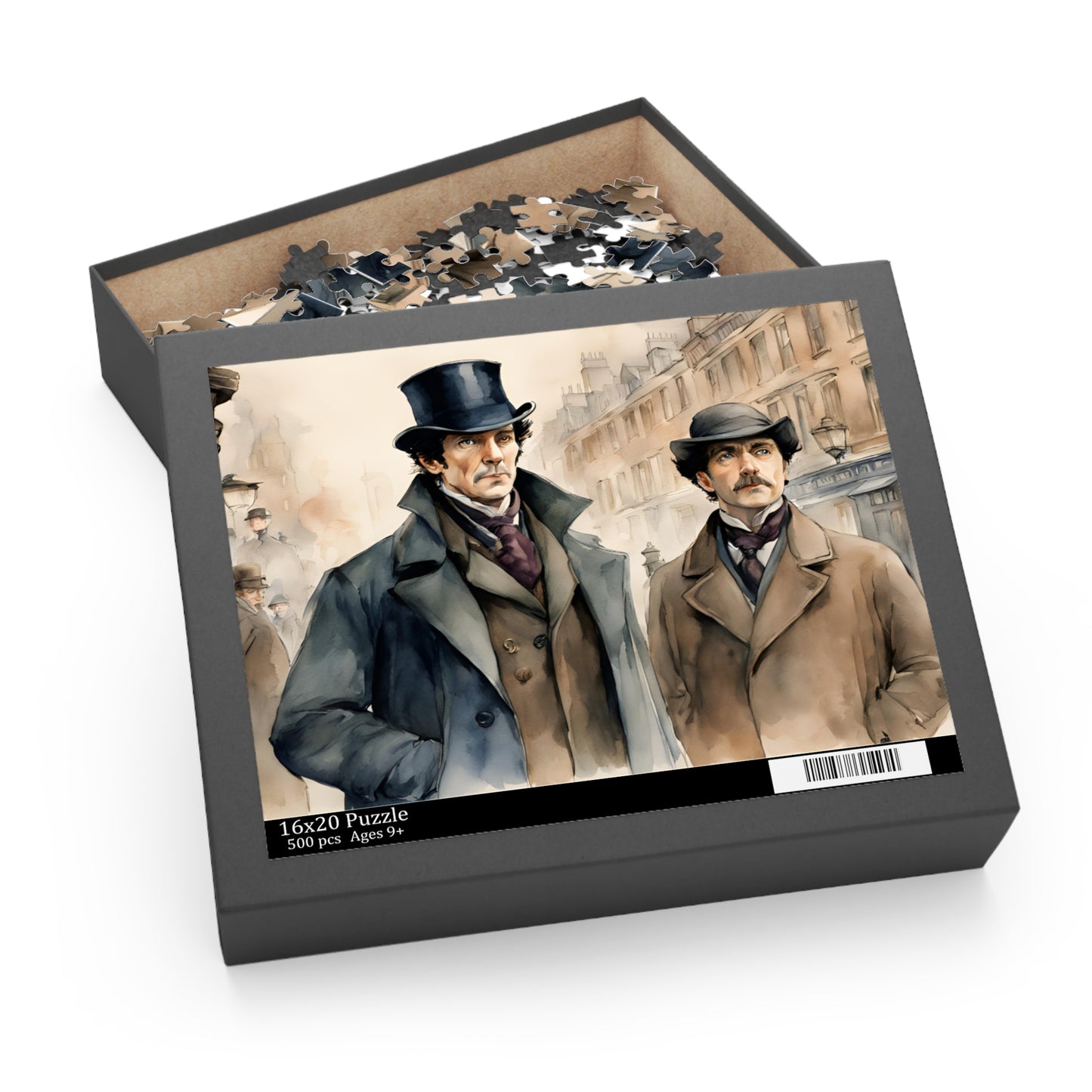 Sherlock Holmes Puzzle - Perfect for Mystery Lovers, 120, 252, 500-Piece, Family Fun, Sir Arthur Conan Doyle, Game, Gift for Holidays