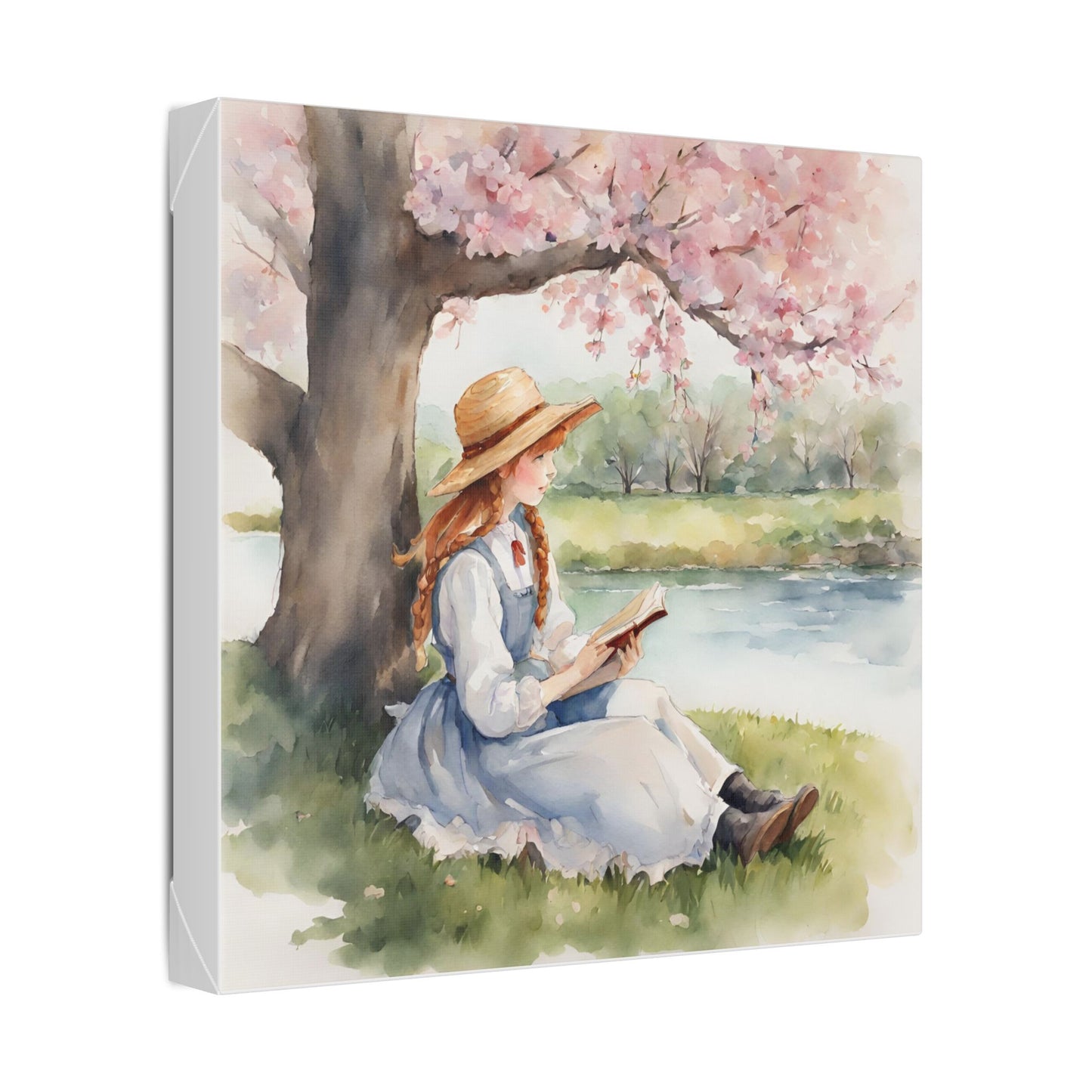 Anne of Green Gables, Spring, Art, Lucy Maud Montgomery, Classic Stretched Canvas, Gift, Home Decor, Library