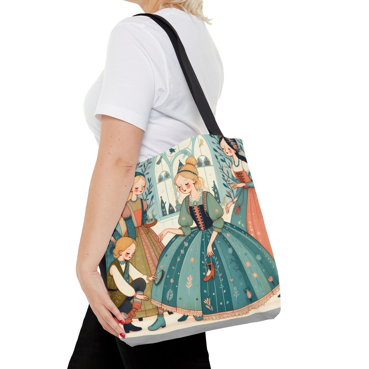 Cinderella, Fairy Tale, Tote Bag, Book Bag, Library Bag, Gift