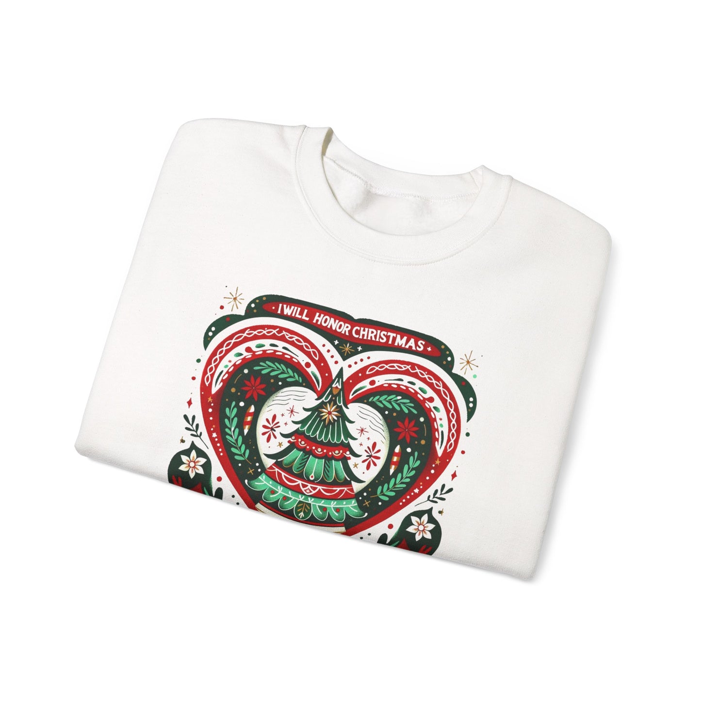 Ebenezer Scrooge Quote Sweatshirt, Charles Dickens Gift, A Christmas Carol Heart, Scandinavian Folk Art Crewneck, Honor
