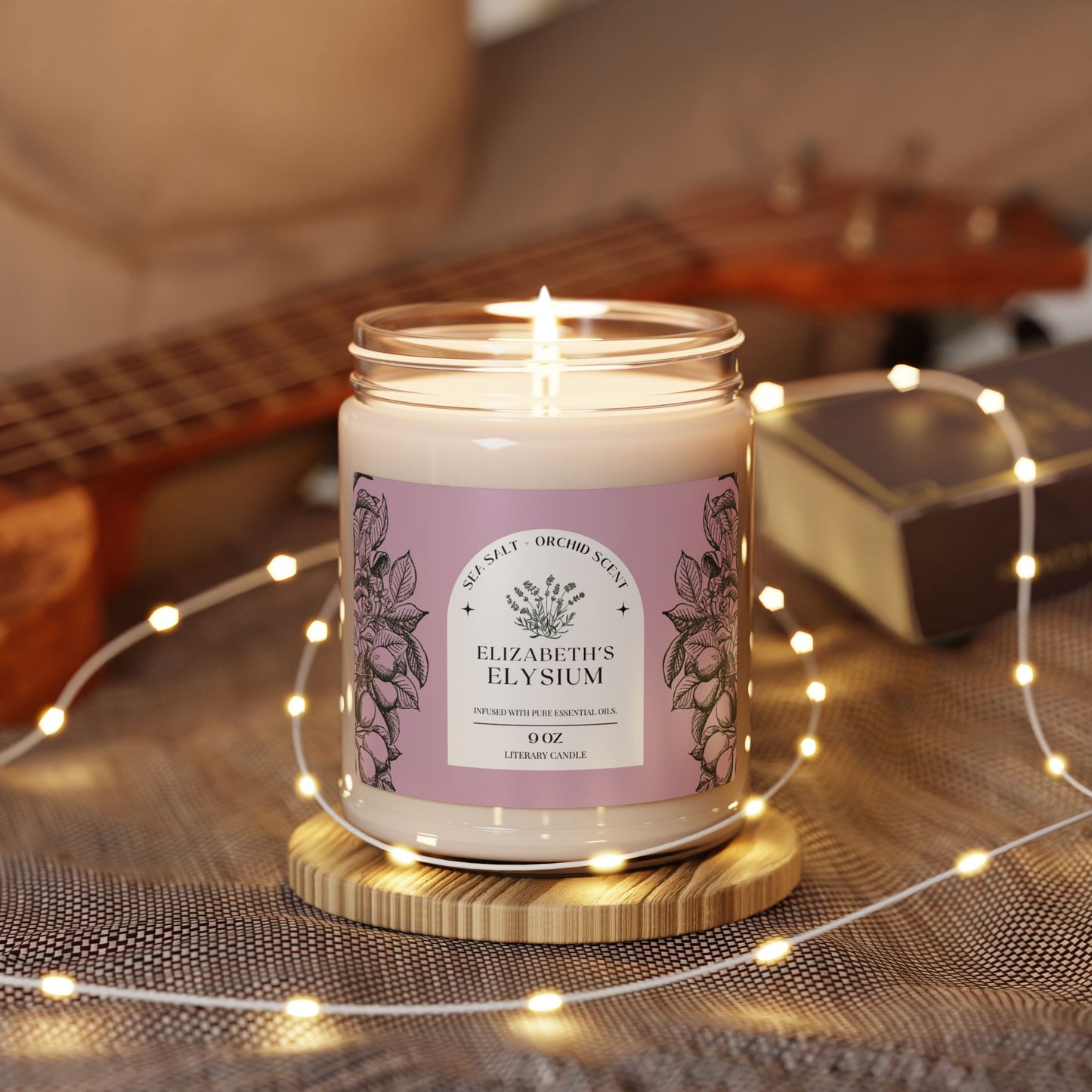 Regency, Jane Austen, Austenite, Candle, Literature, Elizabeth's Elysium Gift, Shower, Birthday, Scented Soy Candle, 9oz