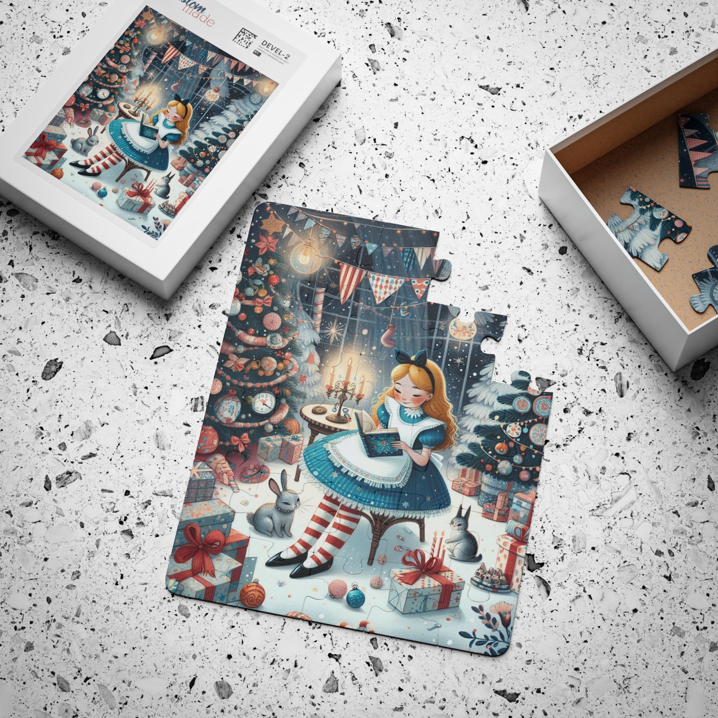 Alice Adventures in Wonderland, Lewis Carroll, Holiday, Christmas, Game, Educational, Kids' Puzzle, 30-Piece