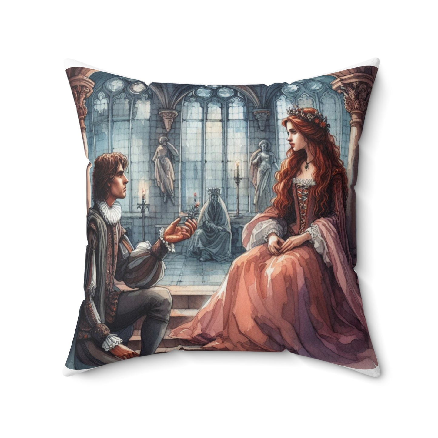 Shakespeare, Hamlet, Ophelia, Bedding, Square, Pillow, Home Decor, Balcony Scene, Gift