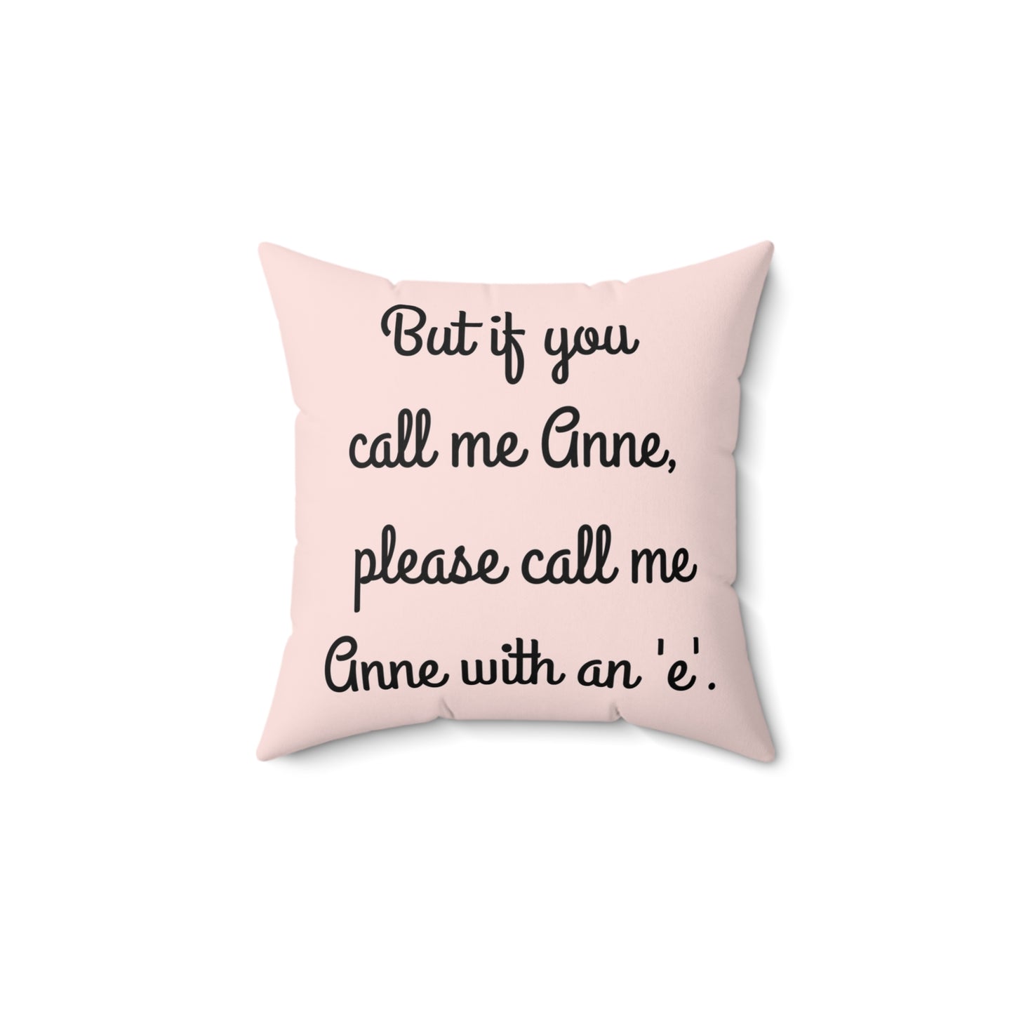 Anne of Green Gables, Lucy Maud Montgomery, Square Pillow, Anne with an 'e', Bedding, Decor, Library, Book Nook, Reading Corner