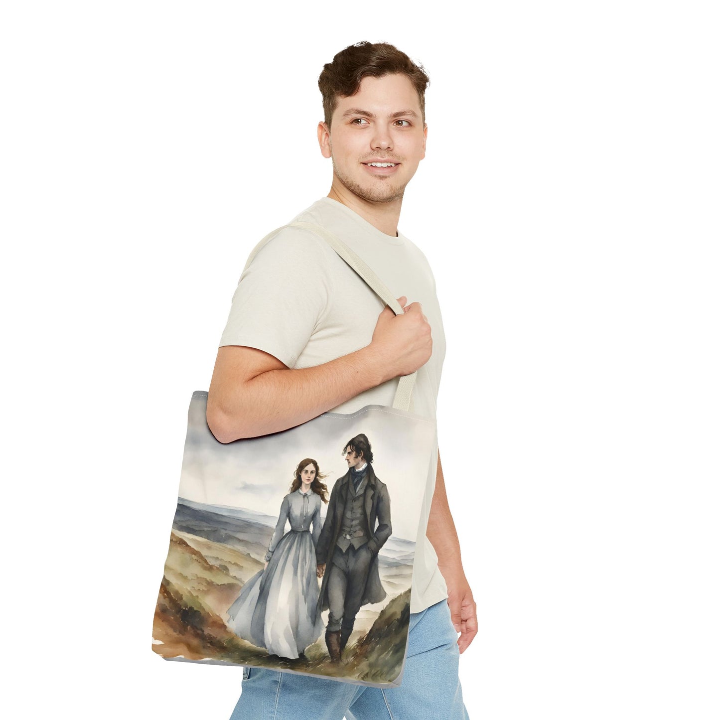 Wuthering Heights, Emily Bronte, Tote Bag, School Bag, Book Bag, Library Bag