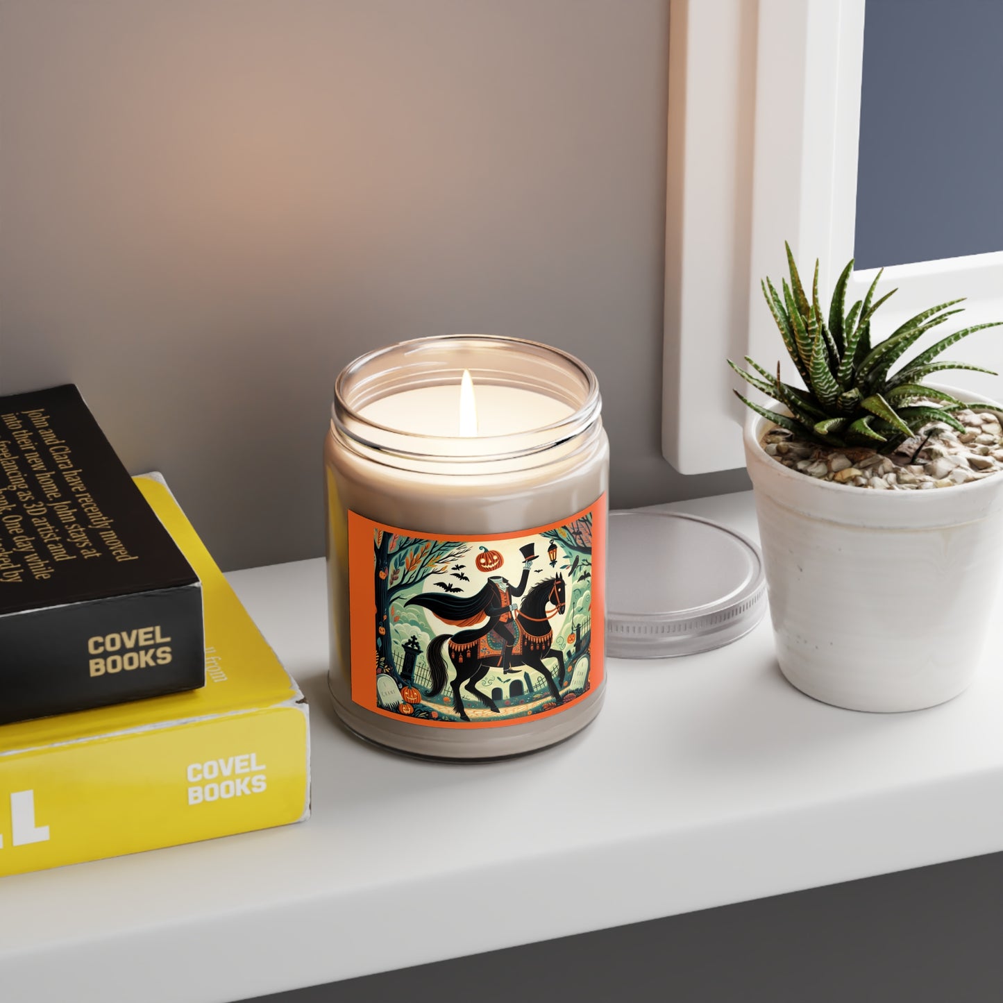 Sleepy Hollow, Headless Horseman, Halloween, Autumn, Fall, Scented Candle, Choice, Pumpkin Ginger, Comfort Spice, Vanilla Bean, Unscented