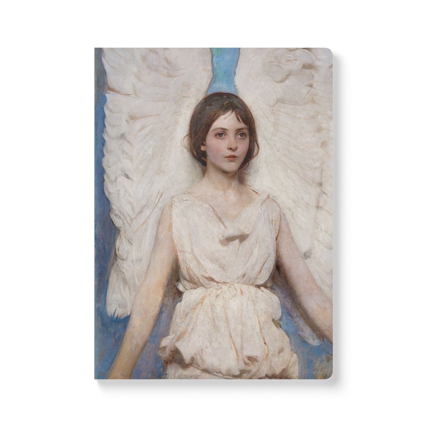 Angel (1887) by Abbott Handerson Thayer Softcover Journal, Classic Art Notebook, 100 or 200 Pages, Writing Diary for Artists & Thinkers