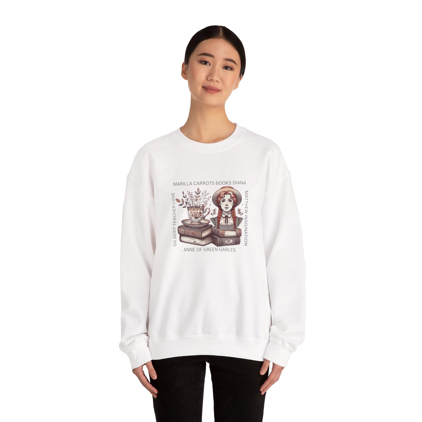 Anne of Green Gables Crewneck Sweatshirt - Prince Edward Island Inspired, Lucy Maud Montgomery Literature Fan Gift, Unisex Heavy Blend