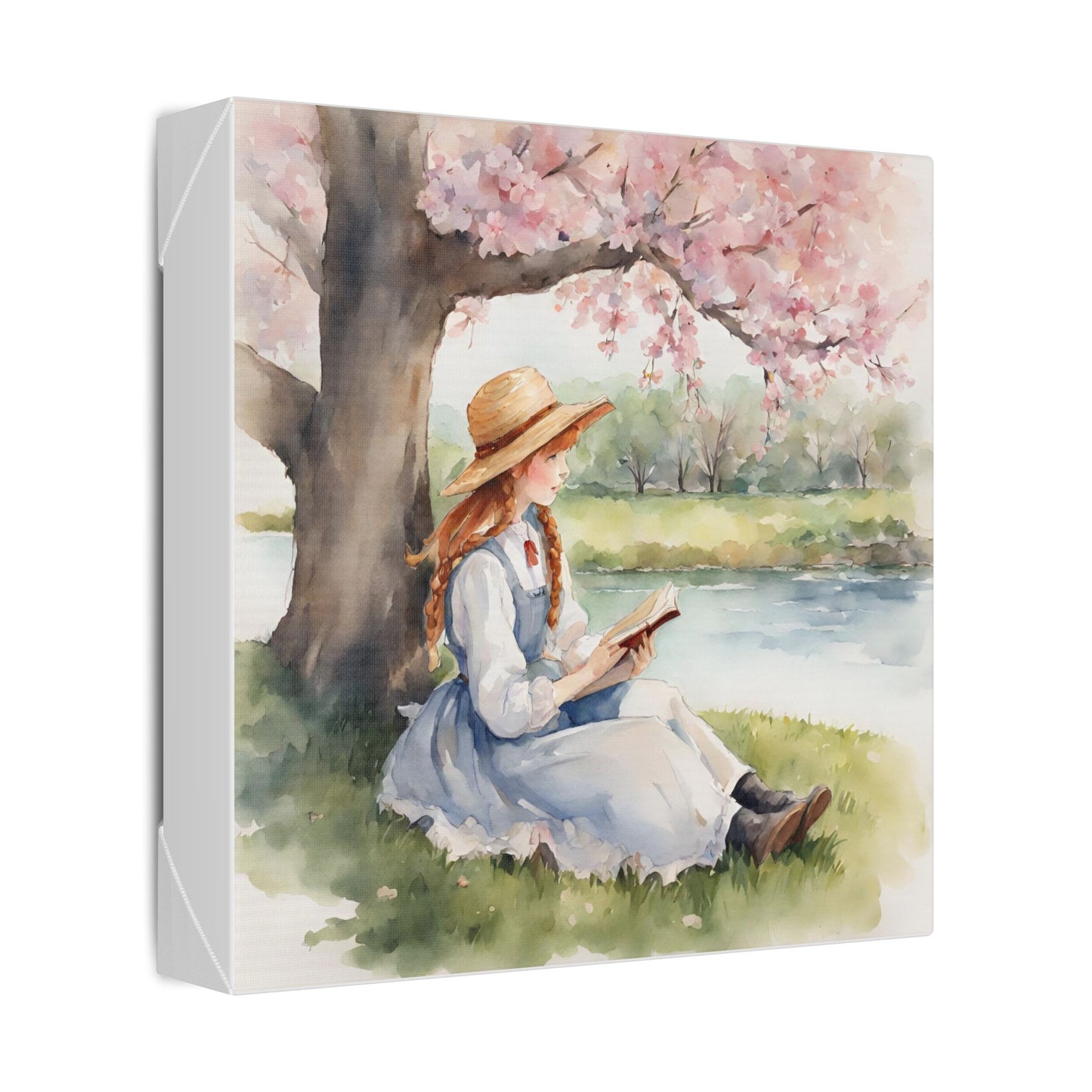 Anne of Green Gables, Spring, Art, Lucy Maud Montgomery, Classic Stretched Canvas, Gift, Home Decor, Library