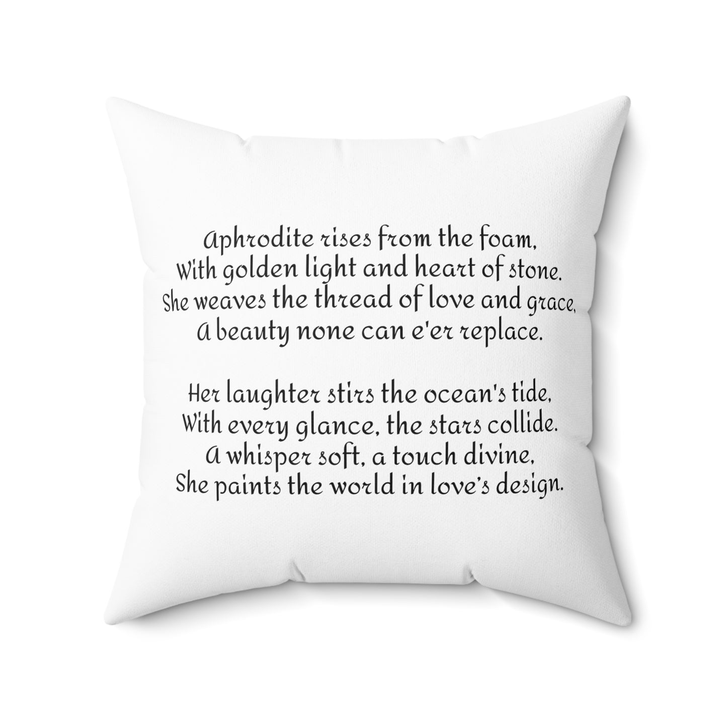 Aphrodite Pillow, Mythology Home Decor, Classical Education Gift, Greek Goddess Cushion, Spun Polyester Square Pillow