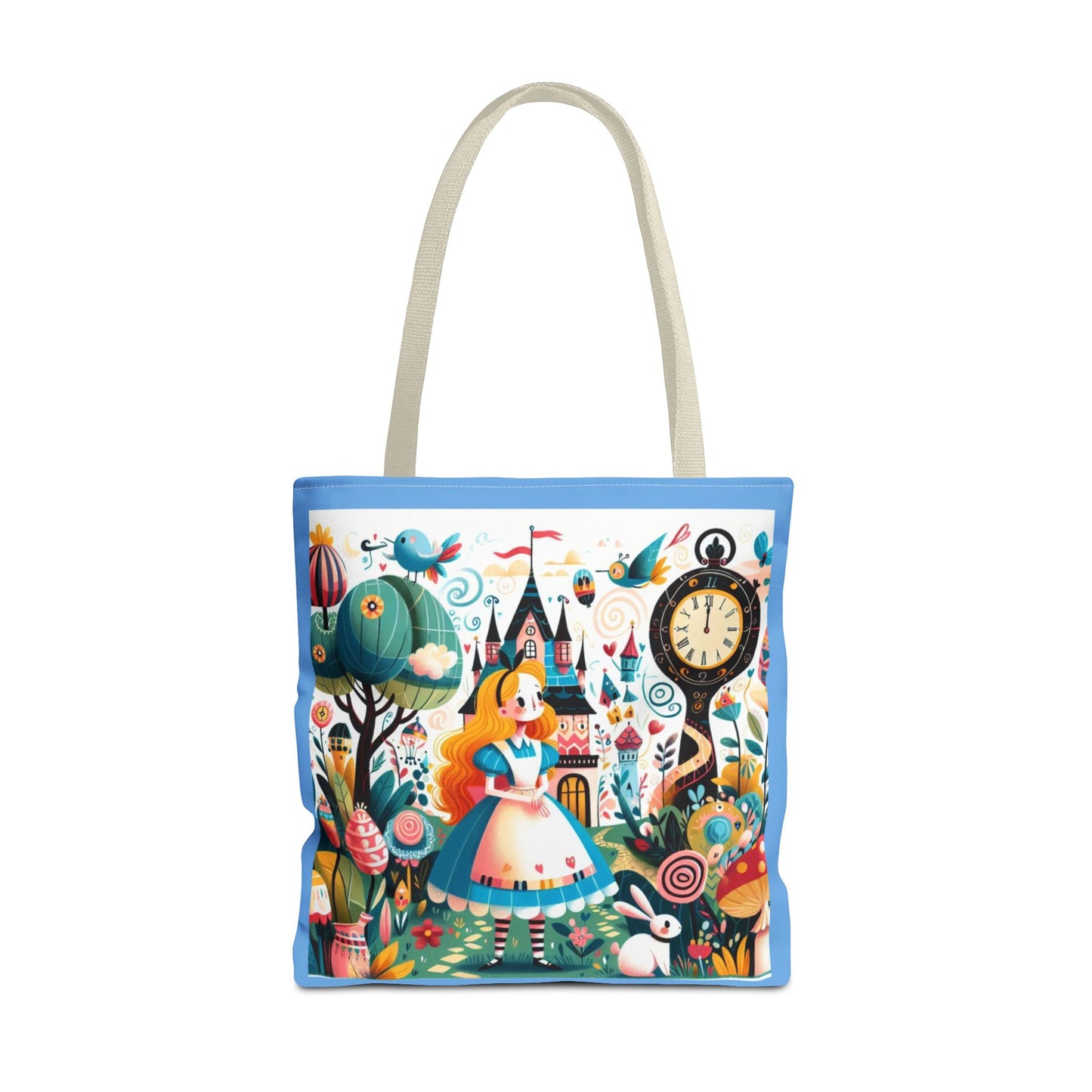 Alice in Wonderland, Fairytale, Lewis Carroll, Tote Bag, Book Bag, School, Library, Book Club