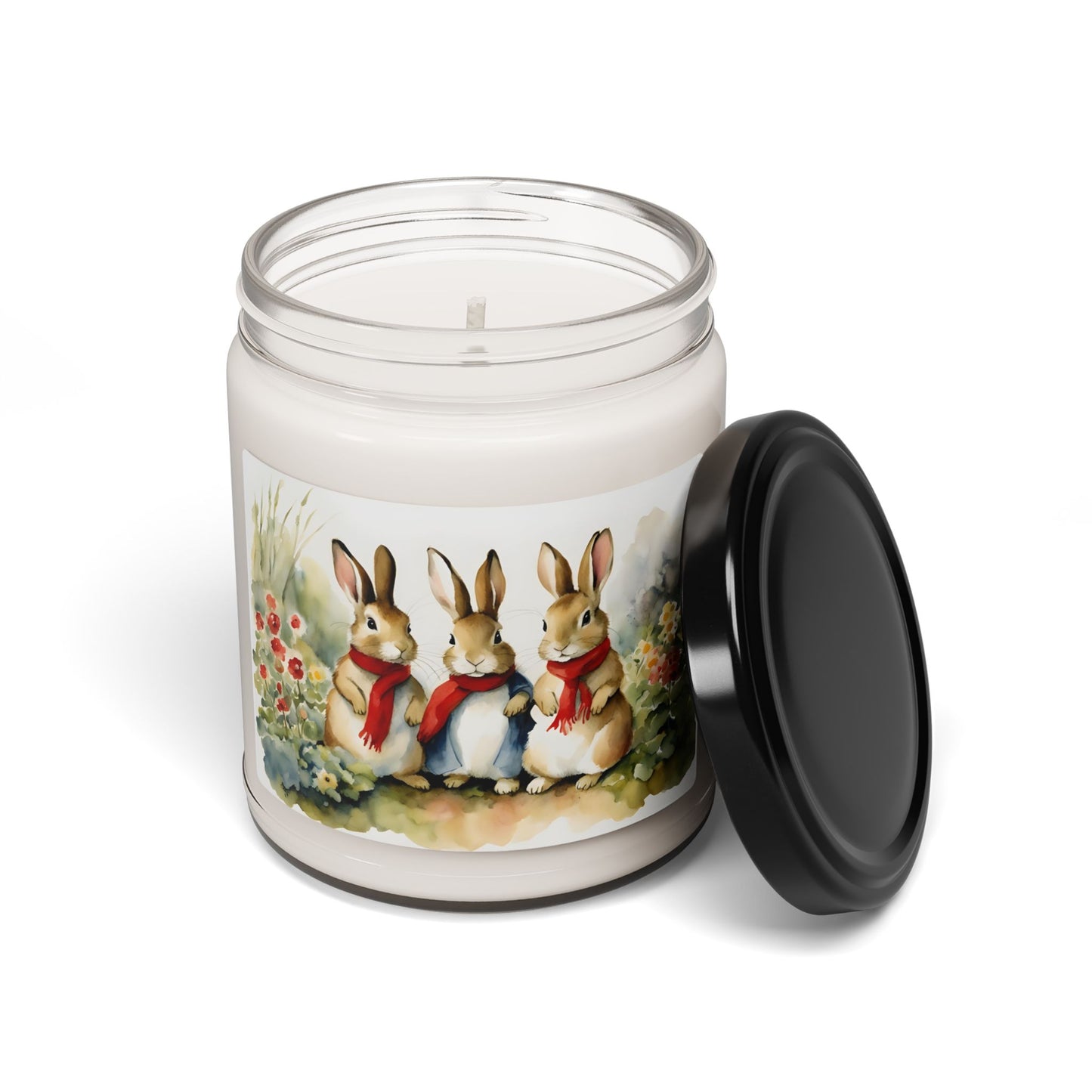 Beatrix Potter, Rabbits, Flopsy, Mopsy, Cottontail, Easter, Spring ,Bunnies, Baby Shower, Gift, Scented Soy Candle, 9oz