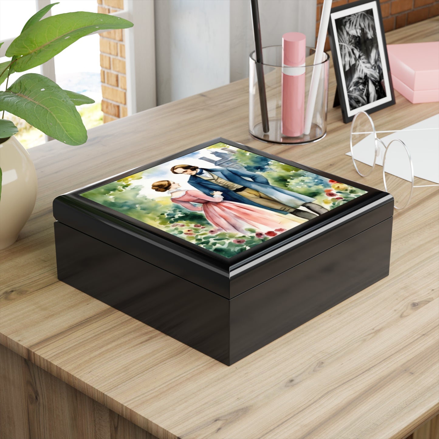 Charlotte Bronte, Jane Eyre, Edward Rochester, Regency, Gift, Book, Reader, English Literature, Jewelry Box