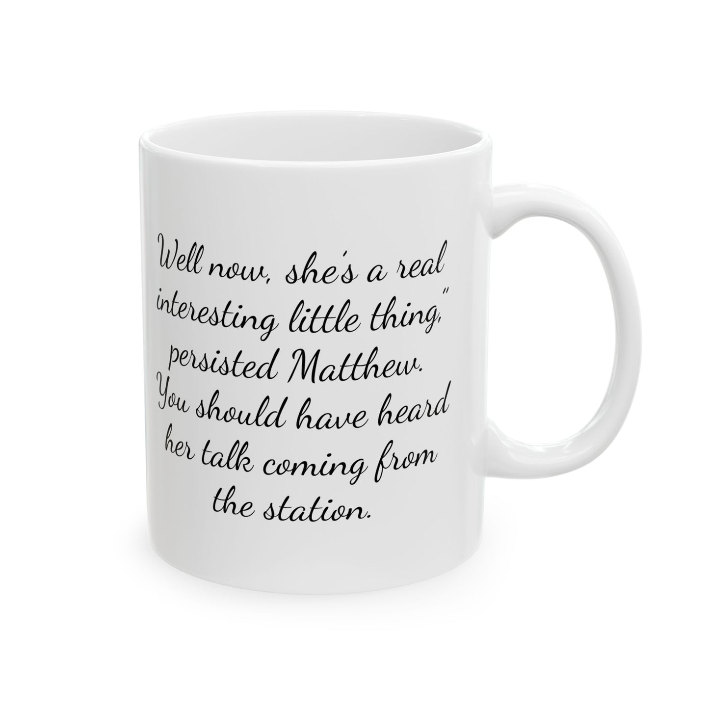 Anne of Green Gables Mug, Matthew Cuthbert Quote Coffee Cup, Literary Gift for Book Lovers, Classic Literature Fan, Kindred Spirits Tea Mug