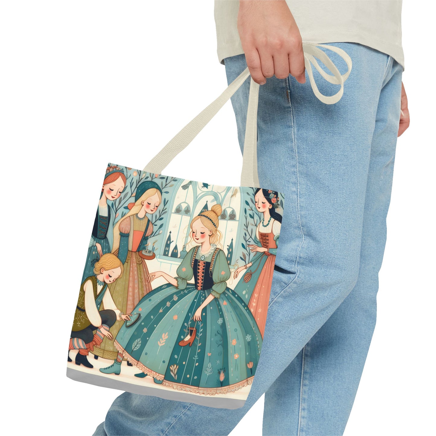 Cinderella, Fairy Tale, Tote Bag, Book Bag, Library Bag, Gift