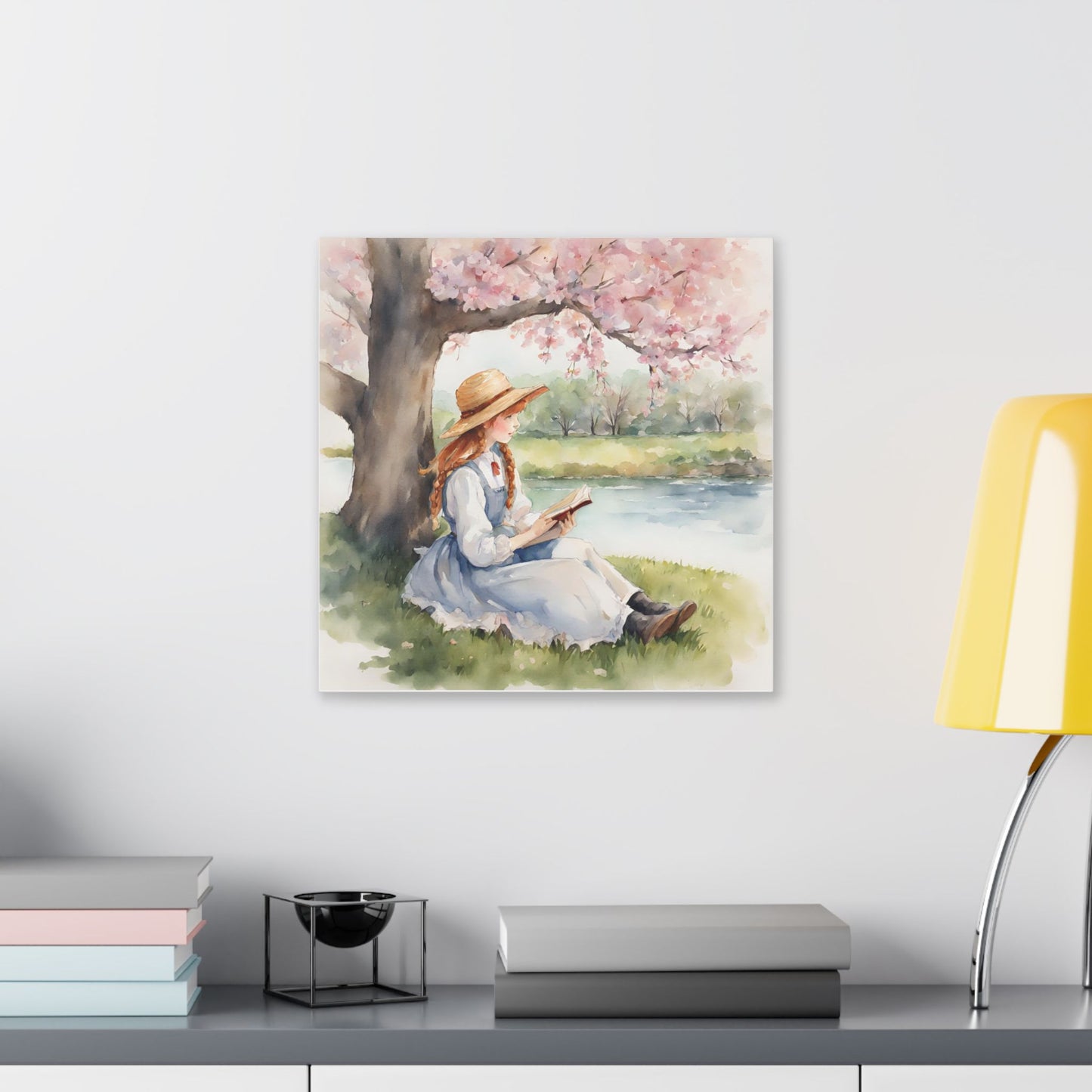 Anne of Green Gables, Spring, Art, Lucy Maud Montgomery, Classic Stretched Canvas, Gift, Home Decor, Library