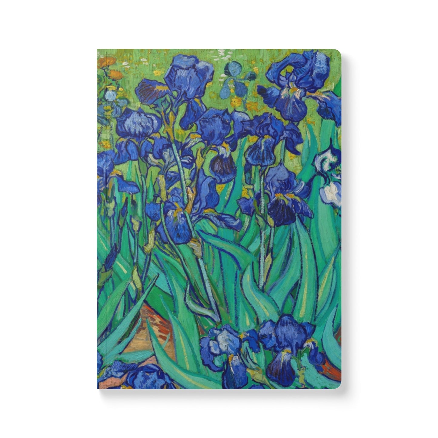 Vincent Van Gogh Irises Softcover Journal, Floral Art Notebook, Artistic Stationery Gift, Garden Inspired Writing Journal for Art Lovers