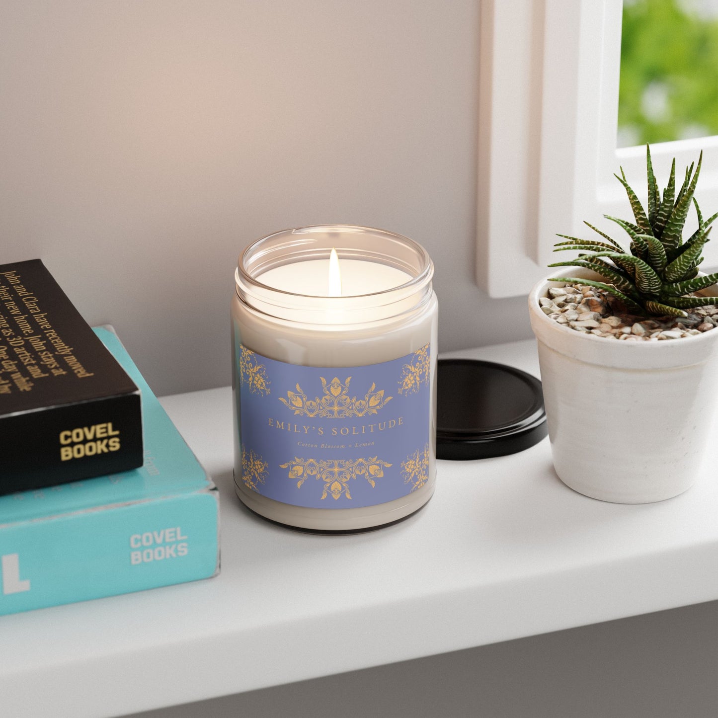 Emily Dickinson, Solitude, Poem, Scented Soy Candle, 9oz, Gift, Poetry, Poet
