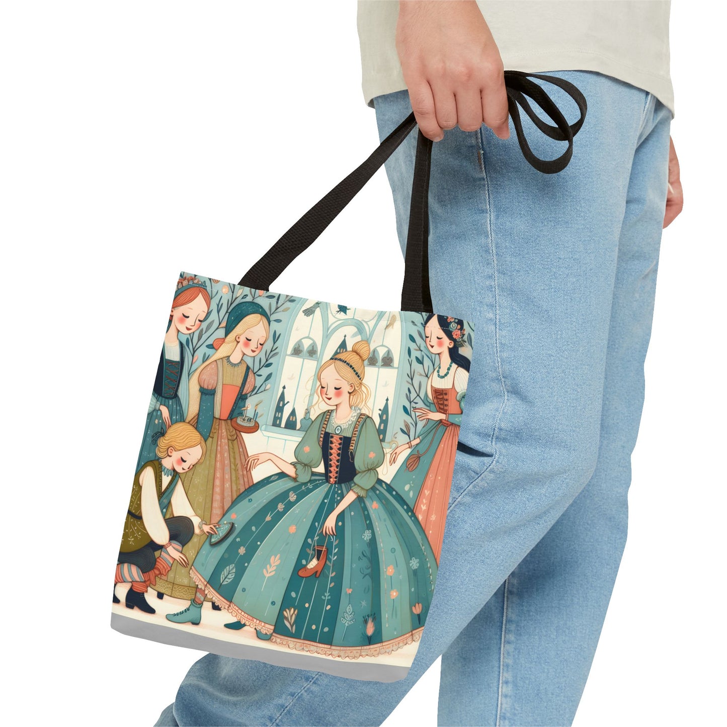Cinderella, Fairy Tale, Tote Bag, Book Bag, Library Bag, Gift