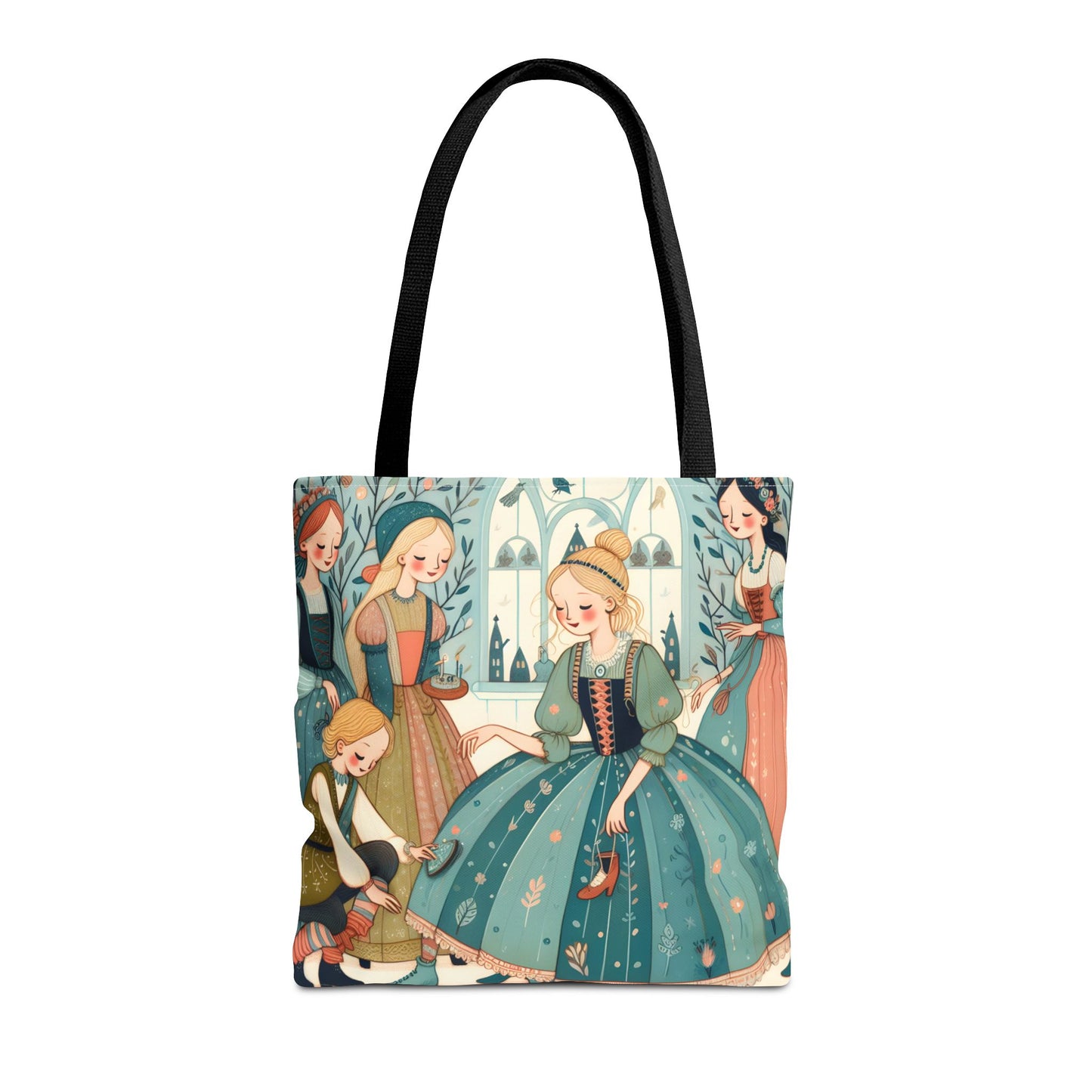 Cinderella, Fairy Tale, Tote Bag, Book Bag, Library Bag, Gift