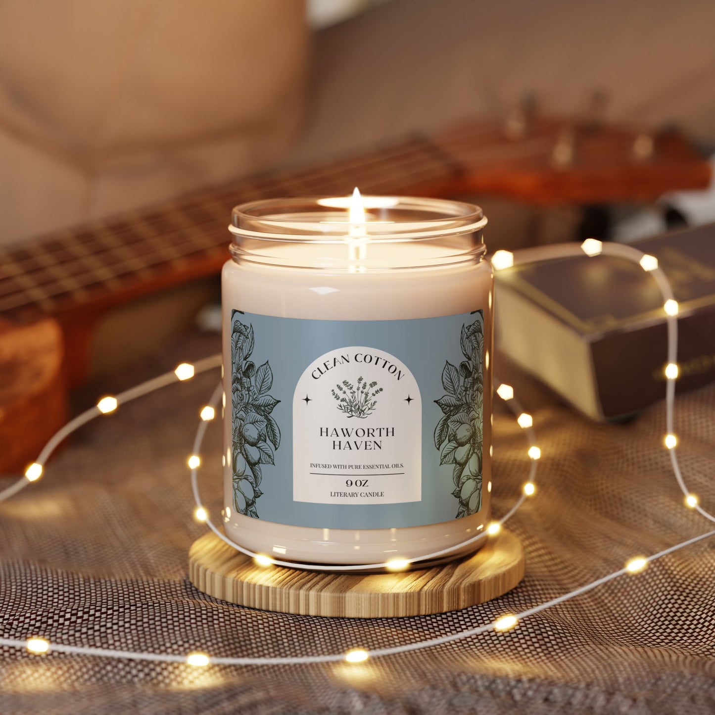 Victorian, Charlotte Bronte, Bronte Sisters, Candle, British Literature, Library, Gift, Reader, Bookworm, Haworth, Scented Soy Candle, 9oz
