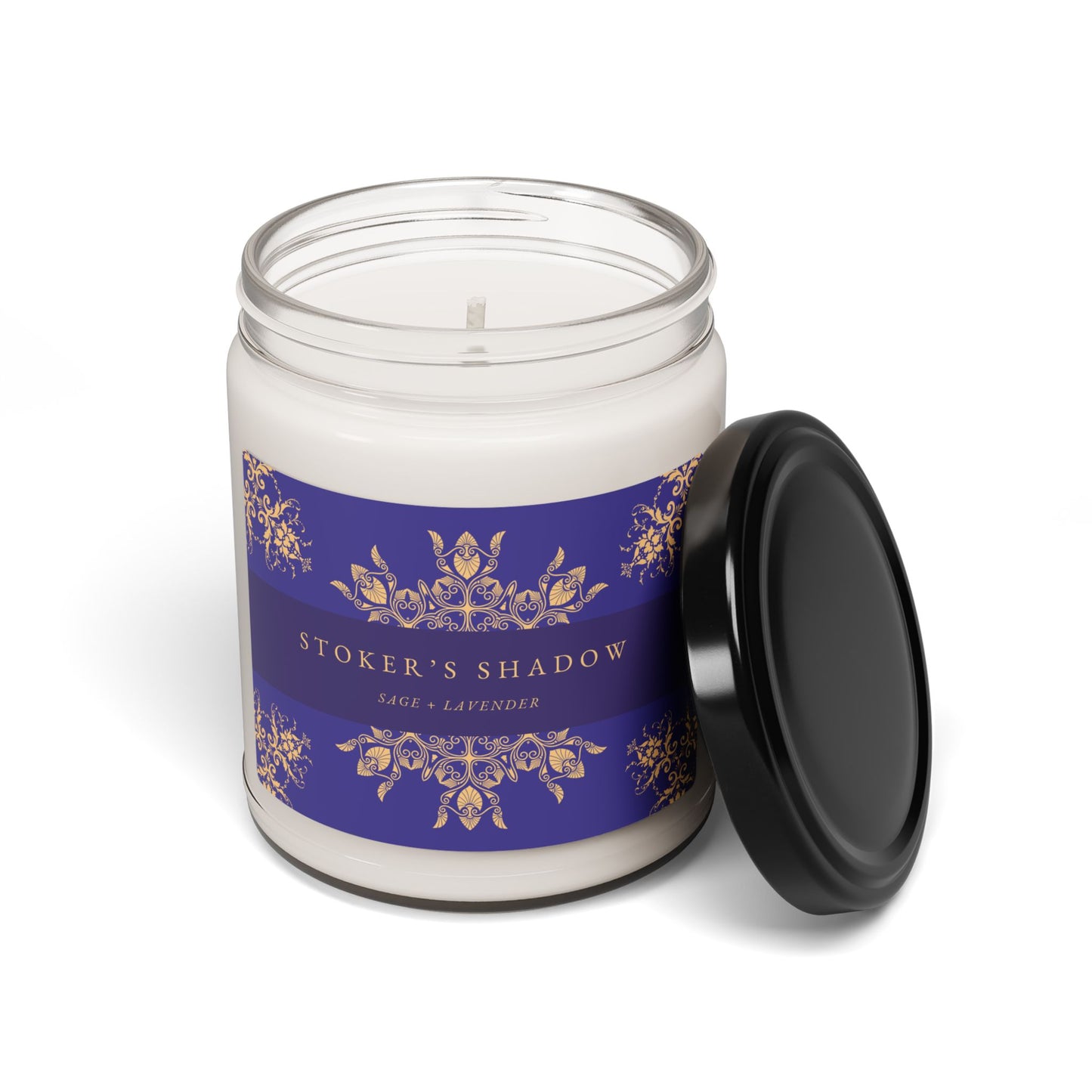 Bram Stoker, Dracula, Literary Candle, Gift, Gothic Literature, Scented Soy Candle, 9oz, Sage and Lavender Scent