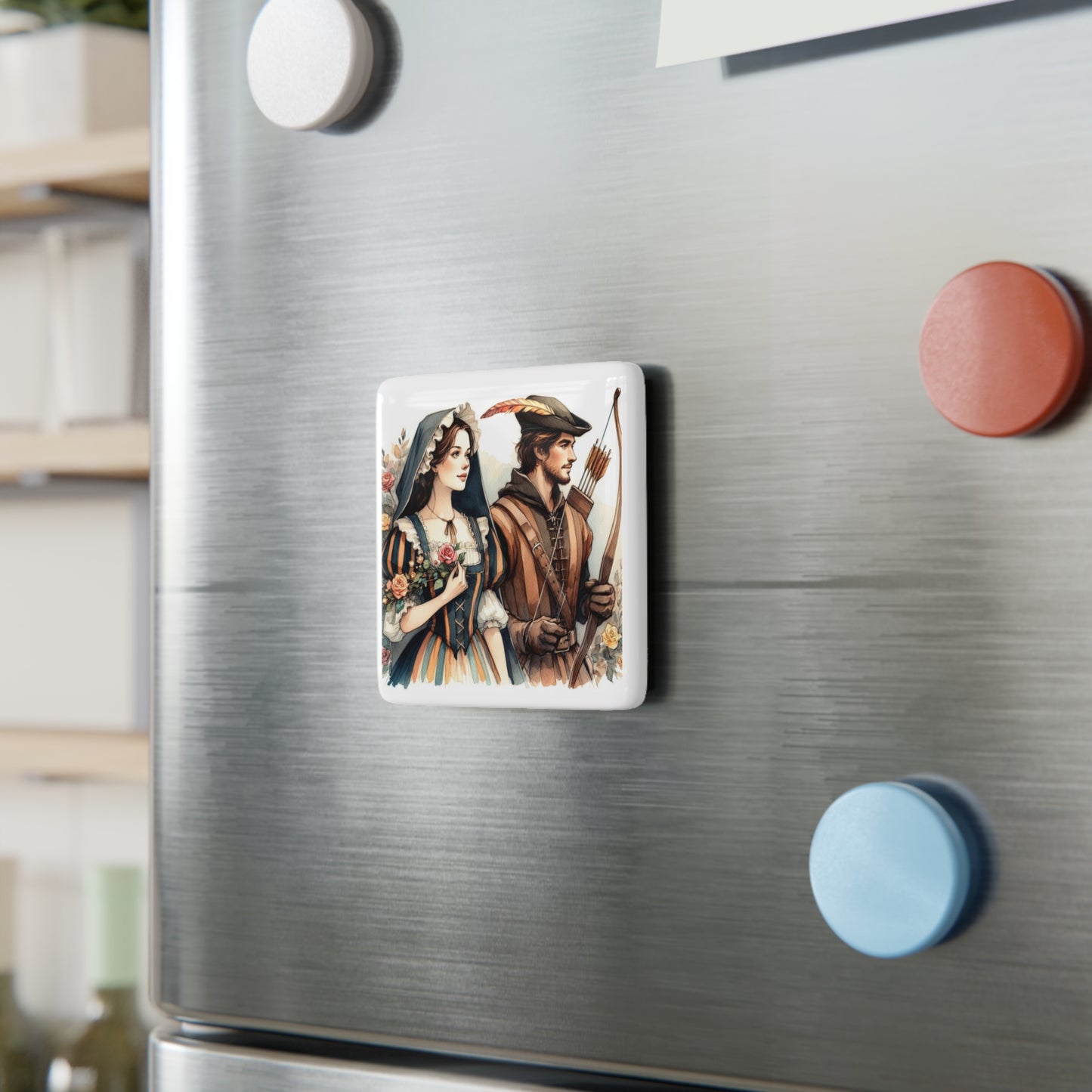 Porcelain Magnet, Square