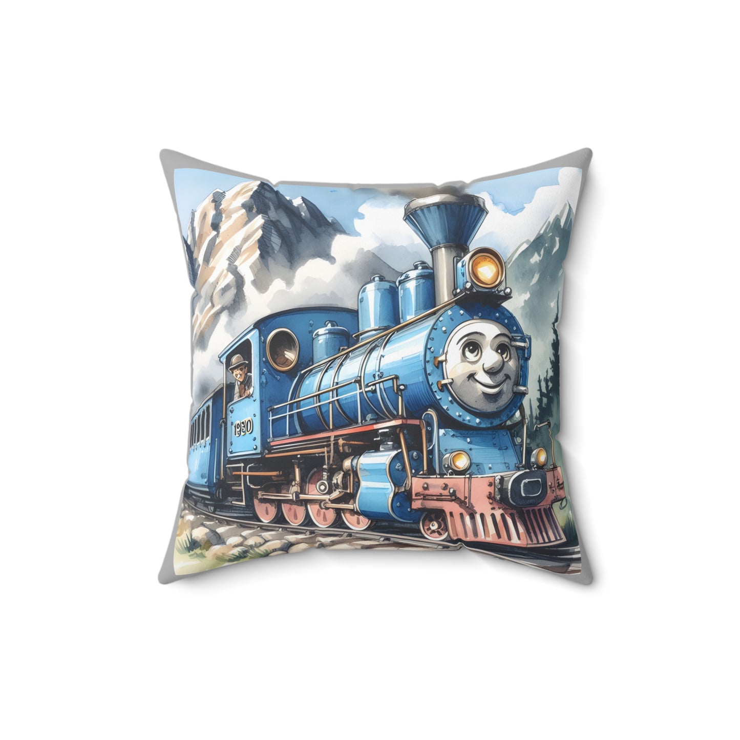 Train, Little Engine That Could, Square Pillow, Literary Pillow, Library, Book Nook, Reading Corner, Classroom, Teacher