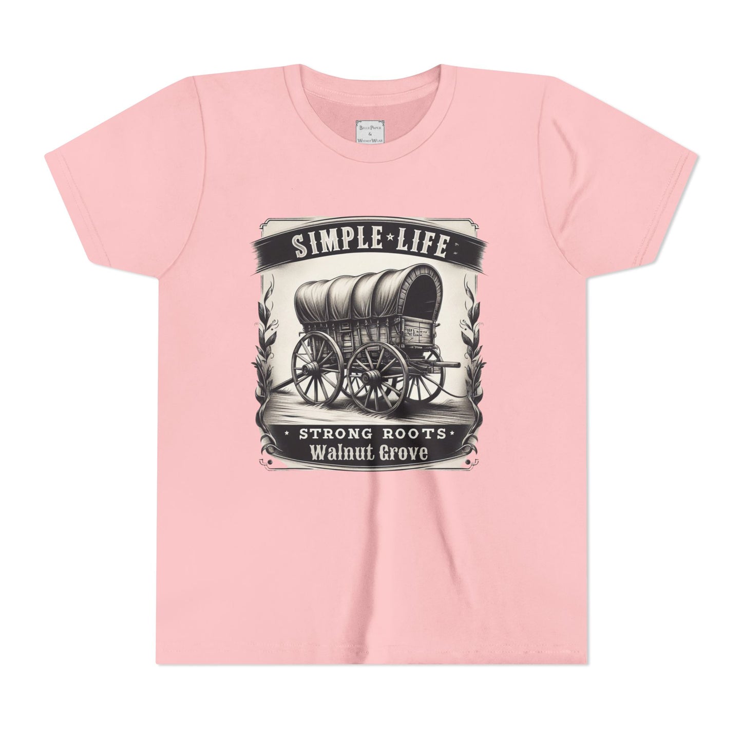 Walnut Grove Youth Tee, Laura Ingalls Wilder Simple Life Design, Vintage Style Shirt, Kids Graphic Tee, Farmhouse Kids Apparel, Adventure