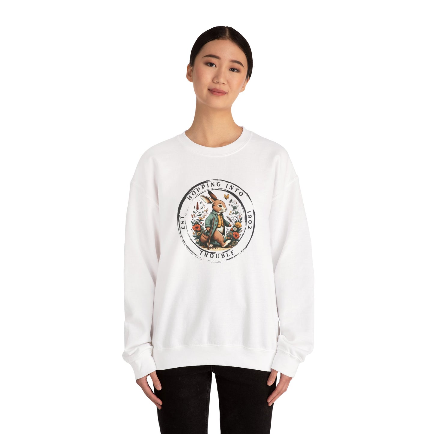 Peter Rabbit Vintage Style Crewneck Sweatshirt - Easter Spring Gift, Beatrix Potter Inspired Shirt, T-Shirt