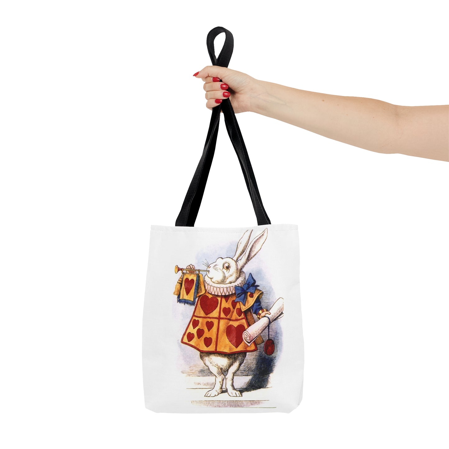 Alice in Wonderland White Rabbit Tote Bag
